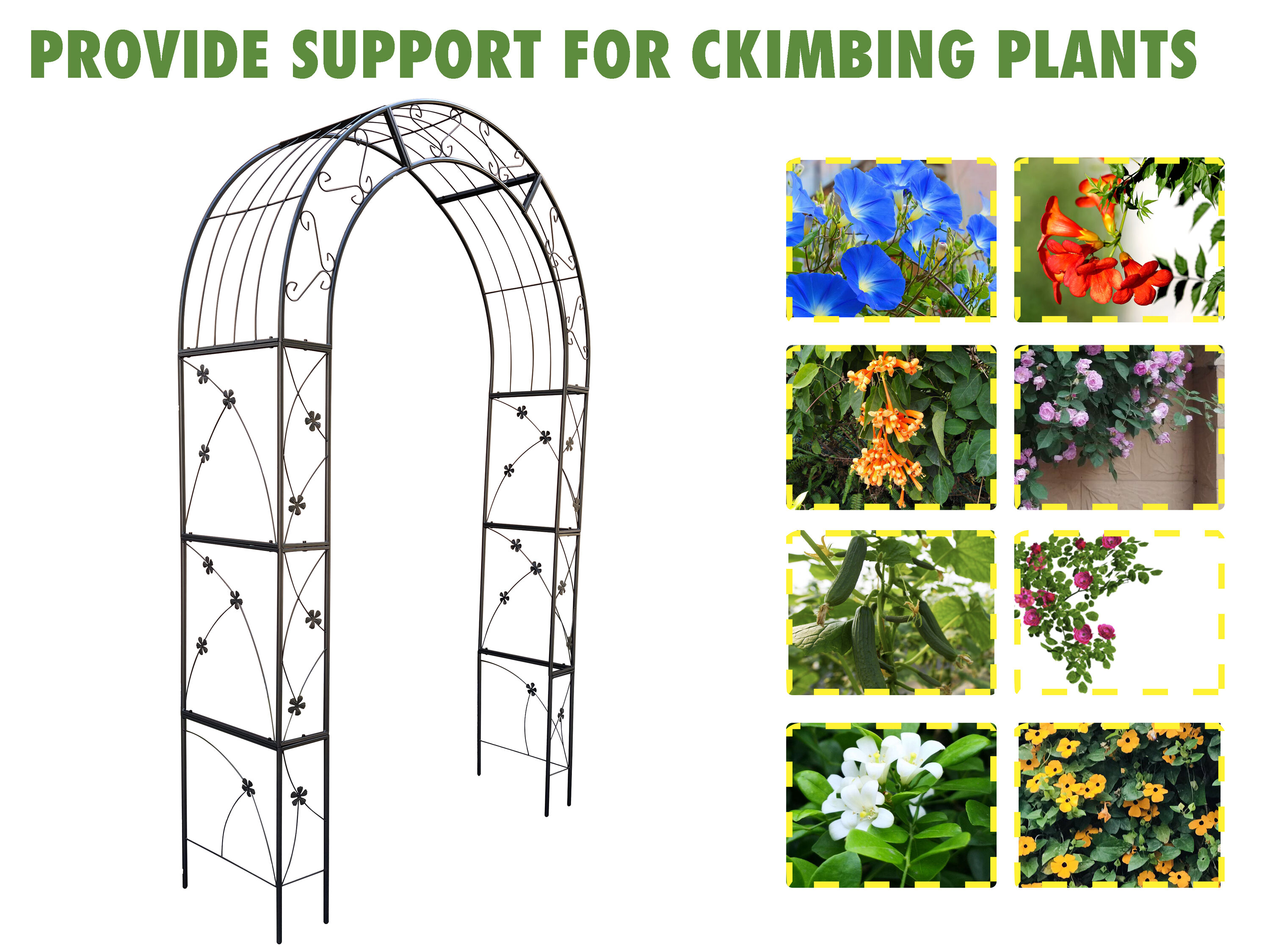 WELLFOR ORQ-596YE Arbor-Trellis-Accessories - View #5