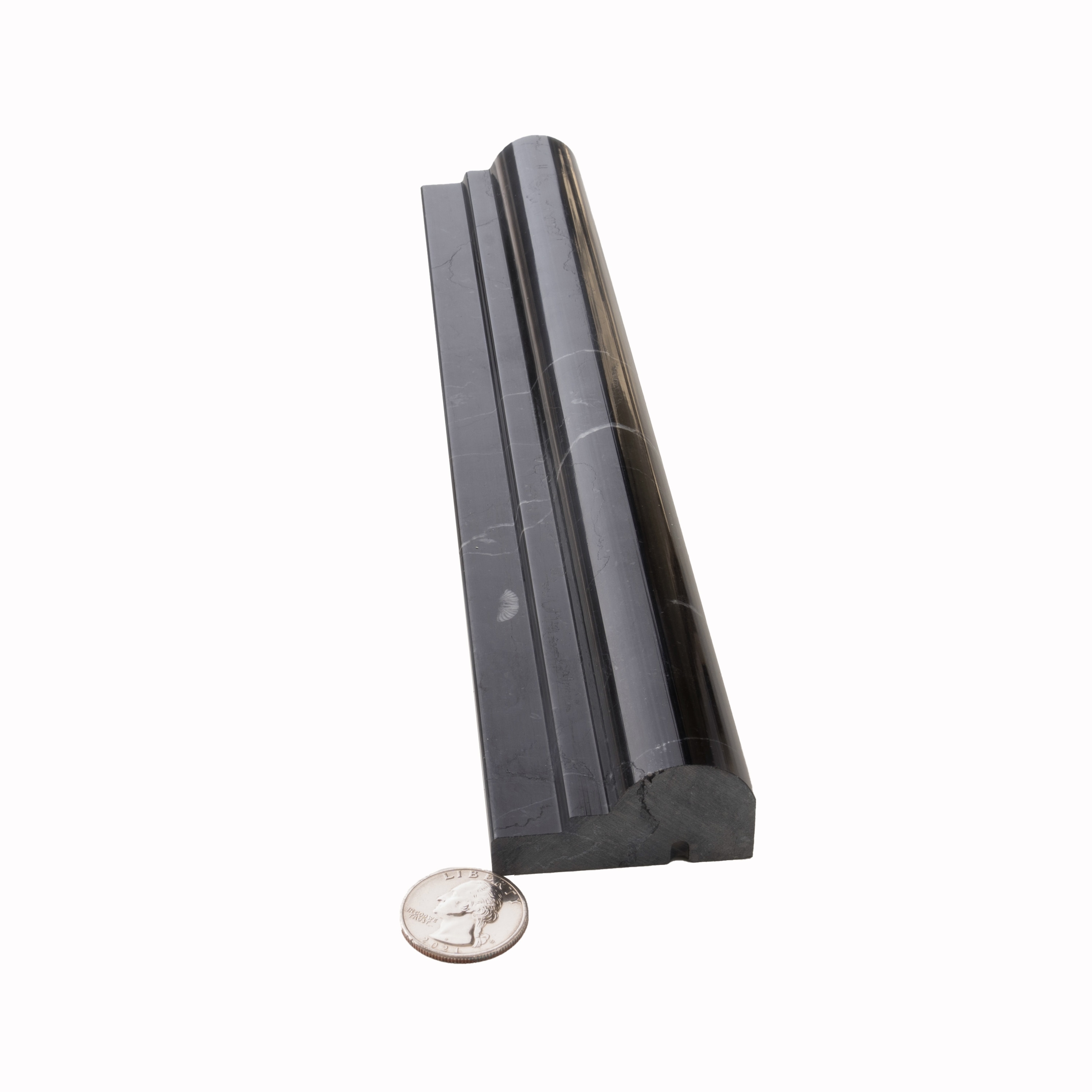 10 pack 2-in W x 12-in L Marble Polished Chair Rail Tile Trim (1.67 Sq ft/case)