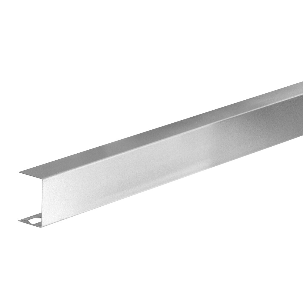 Schluter Systems KBZC50EB Kerdi-Board 2-in W x 98.5-in L Brushed Stainless Steel Tile Edge Trim