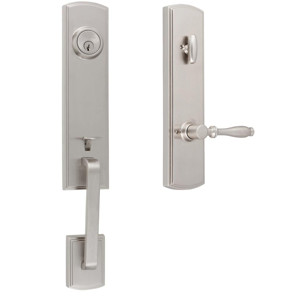 Delaney Hardware Briona Satin Nickel Single-Cylinder Deadbolt Entry Door Handleset with Classic Lever 374101SOR Sansujyuku sansujyuku.com