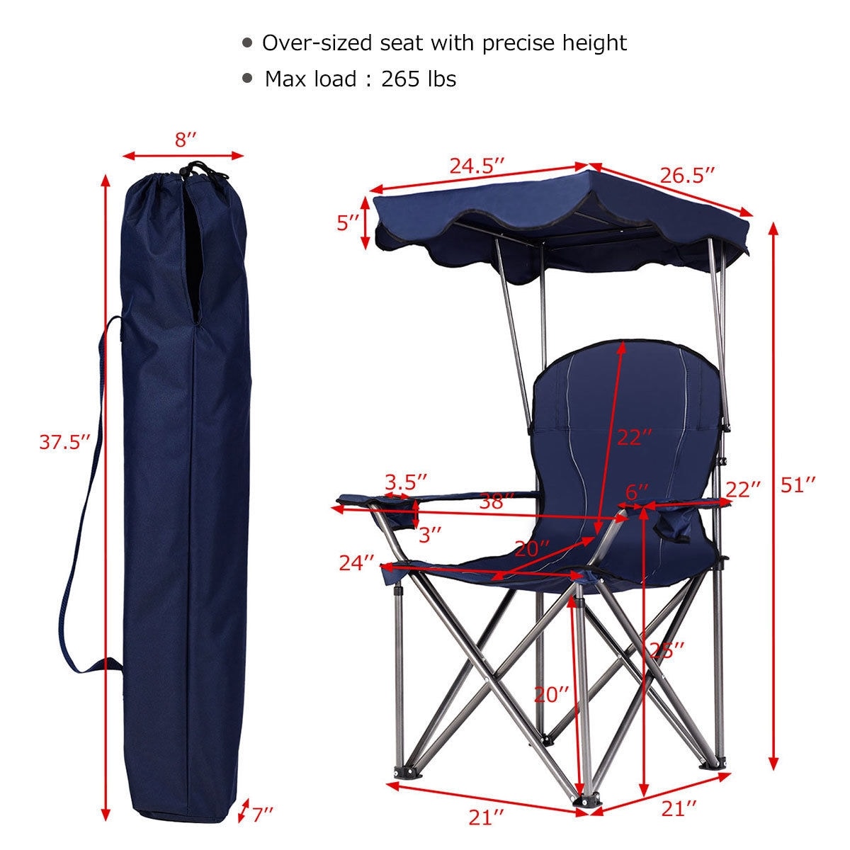 Forclover HBV-640BL Patio-Chairs - View #5