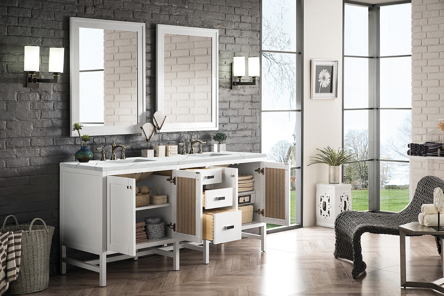 James Martin Vanities E444-V72-GW-3ENC Bath-Vanity-Combo - View #3