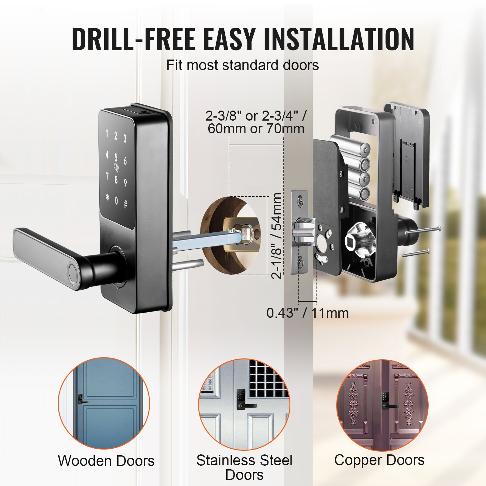 Mecale YAS-1723TH Electronic-Door-Locks - View #7