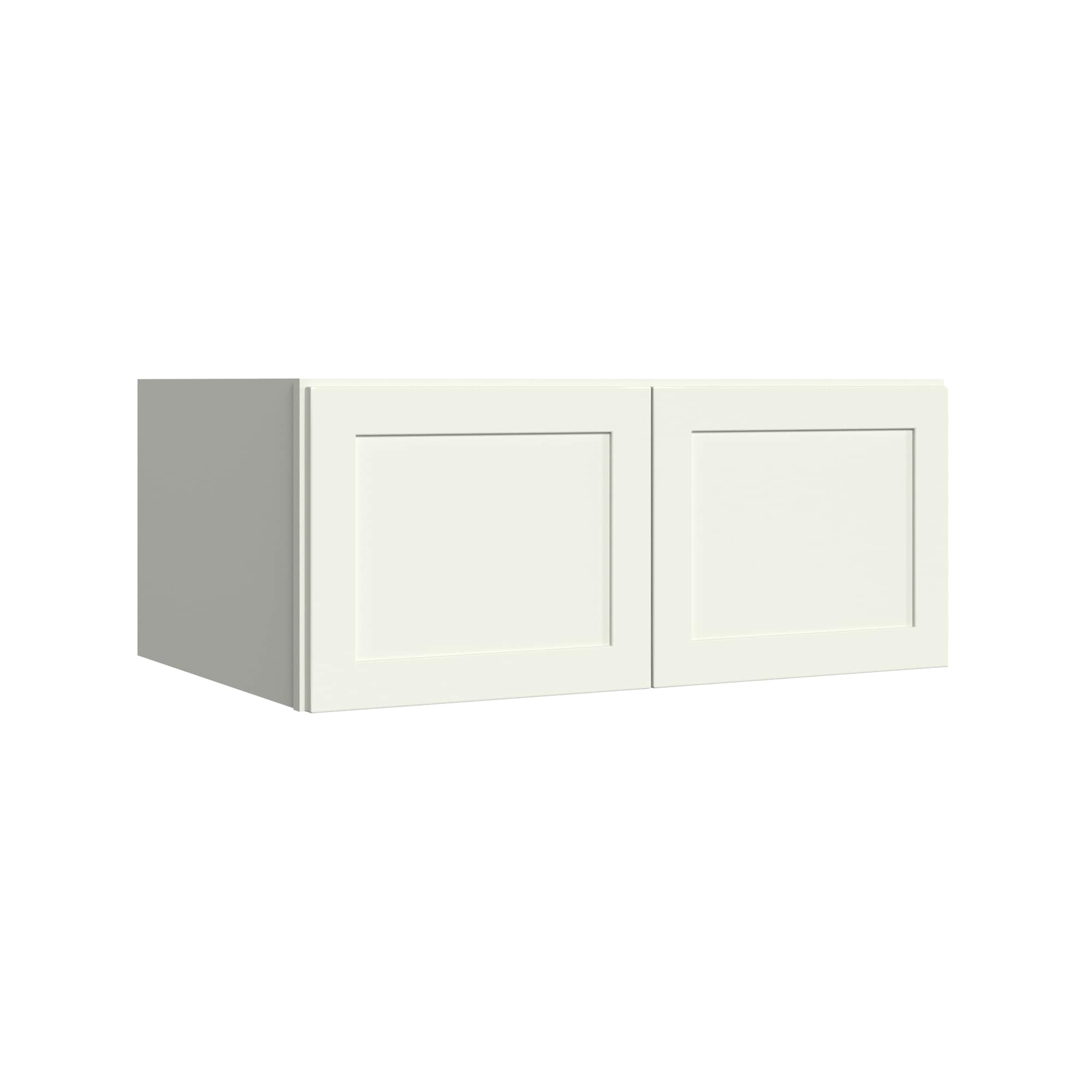KraftMaid Momentum WR3615G71 Deveron 36-in W x 15-in H x 24-in D Dove White Wall Fully assembled Plywood Cabinet (Recessed Panel Shaker)