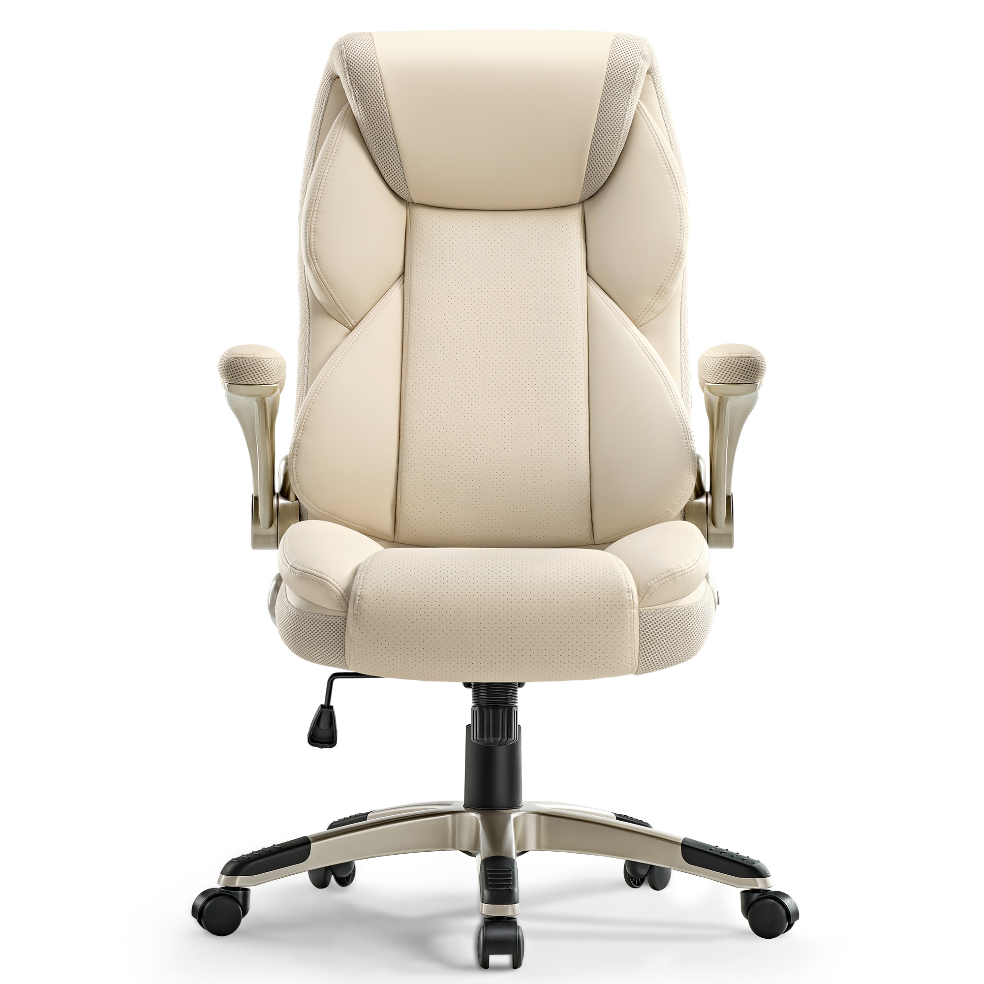 Eureka Ergonomic - High Back PU Leather Executive Office Chair Ergonomic Desk Chair with Flip-Up ...