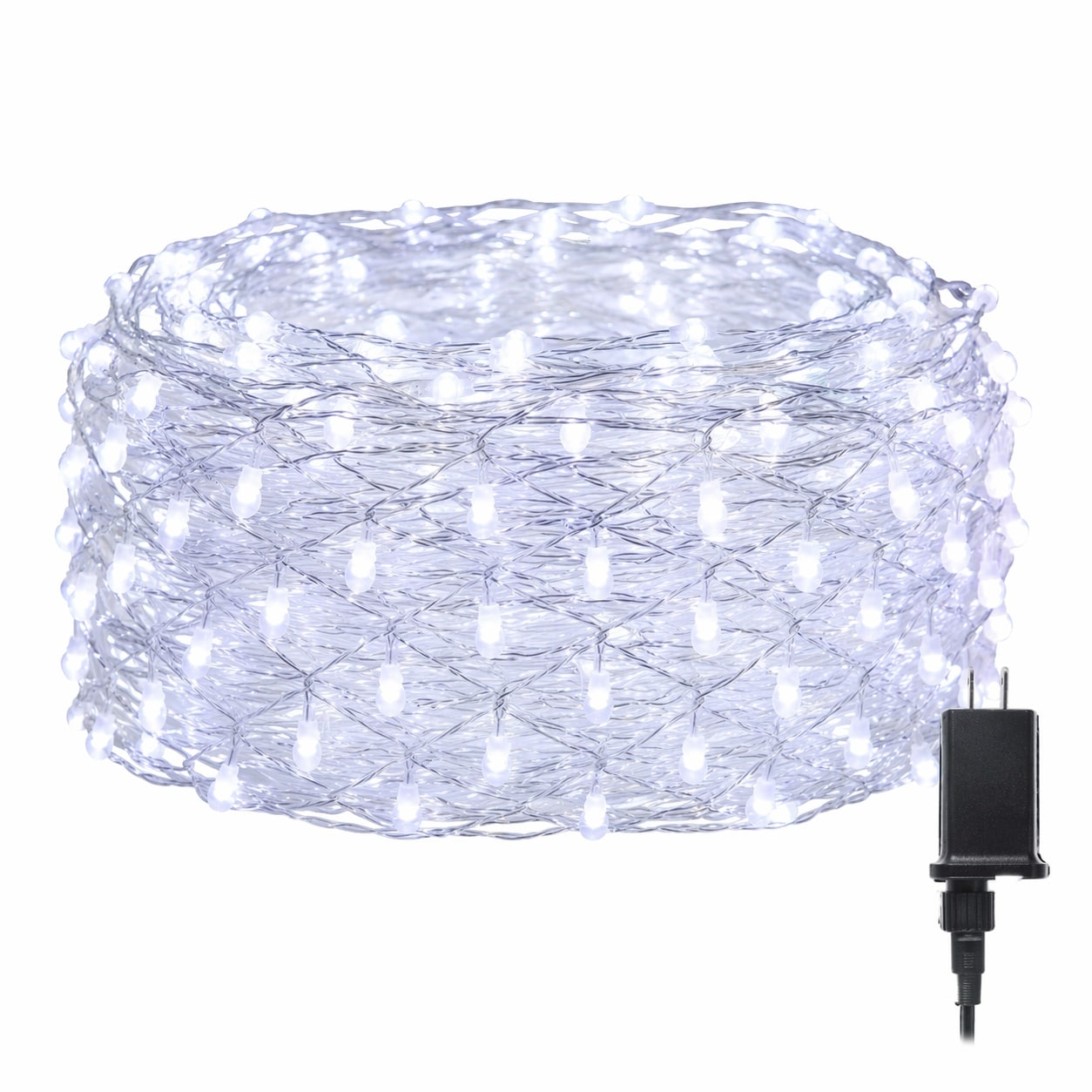 Aoibox  Outdoor Christmas Net Lights 12Ft x 5Ft 360 LED Mesh String Light 8 Modes Connectable Waterproof White
