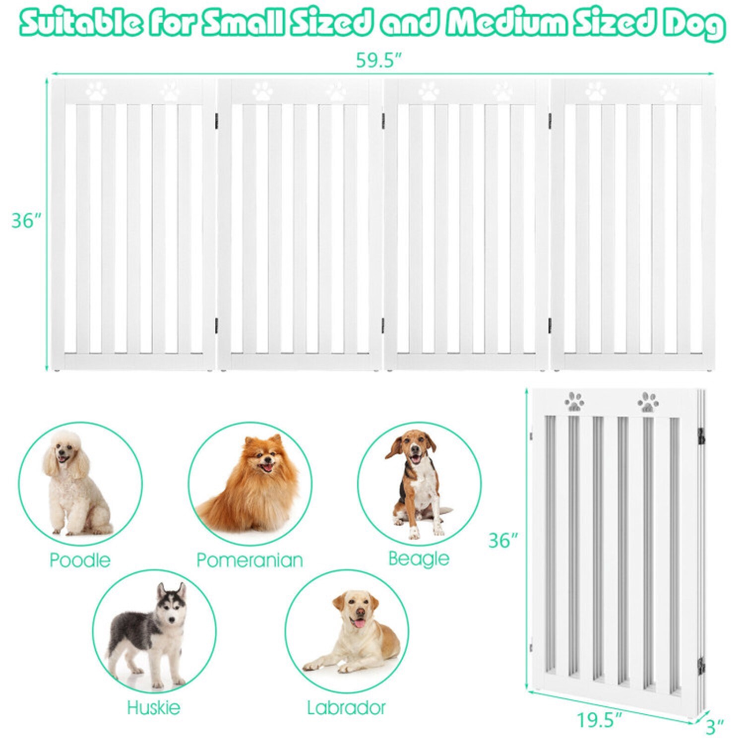 Mondawe MO-PS7403WH Pet-Gates - View #7