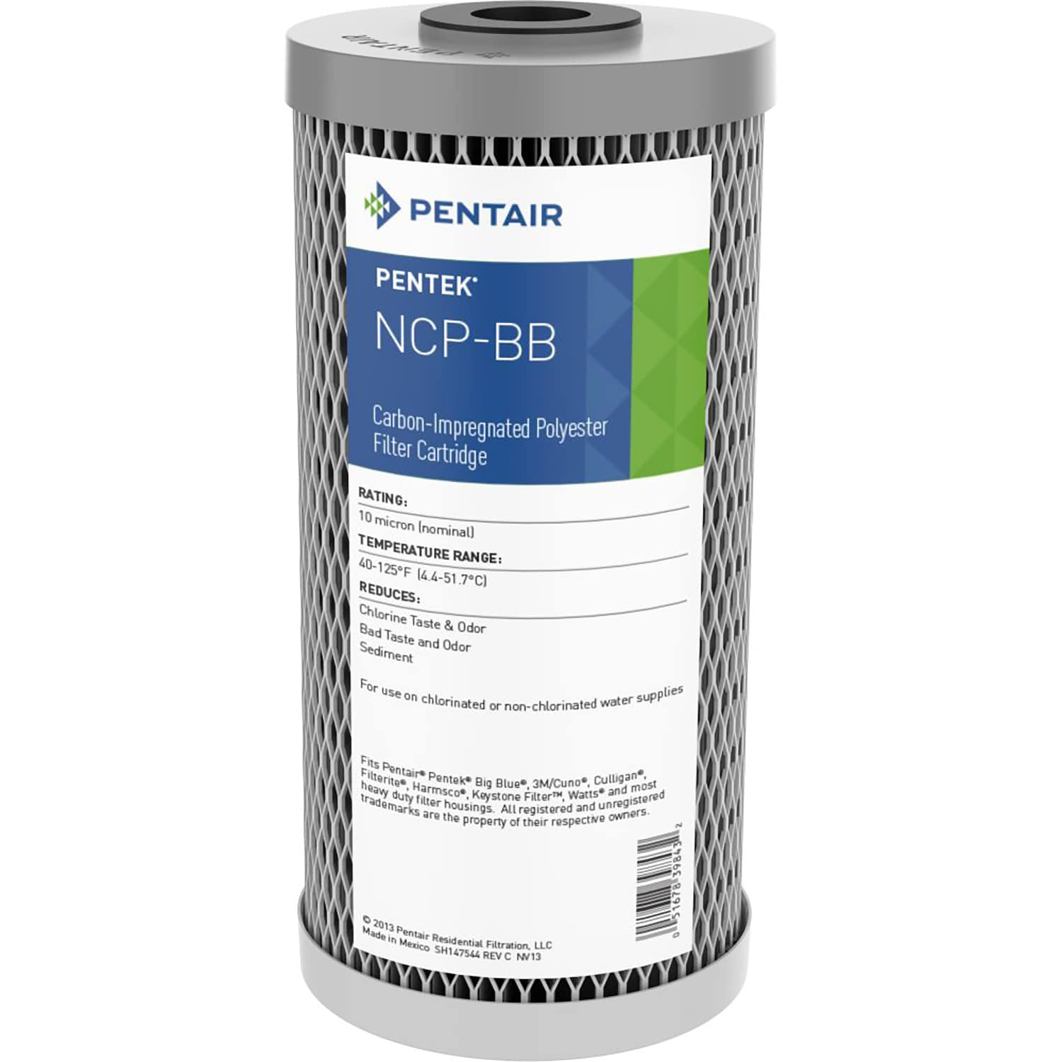 Pentair 155398-43 Pentek Carbon block Whole house Replacement Filter