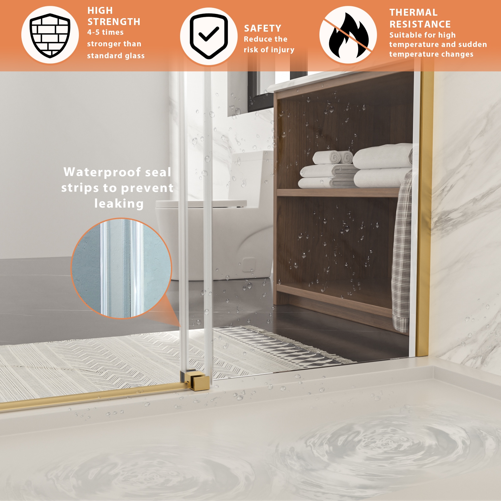 Lordear HRB-LD-6A21-48CH Shower-Doors - View #7