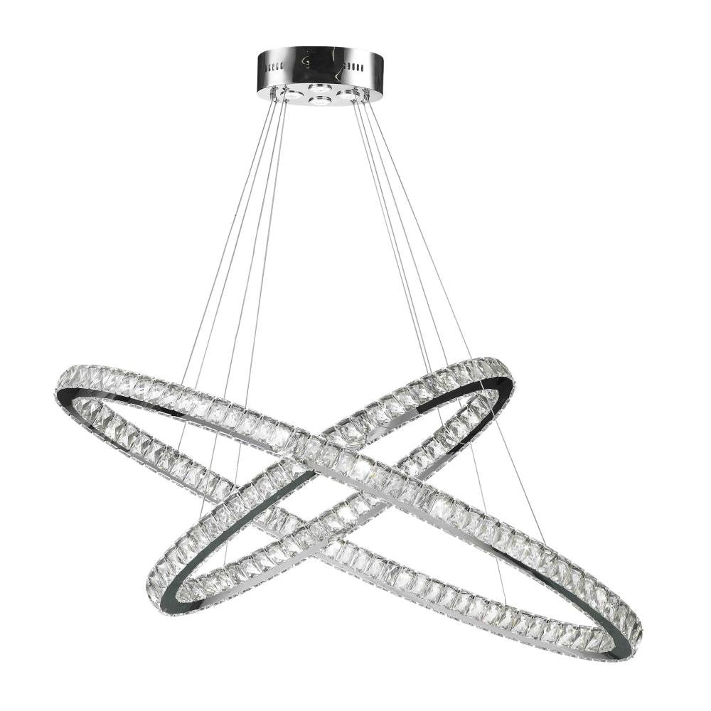 Worldwide Lighting W83151KC48 Galaxy 30-Light Polished Chrome Glam Crystal Chandelier