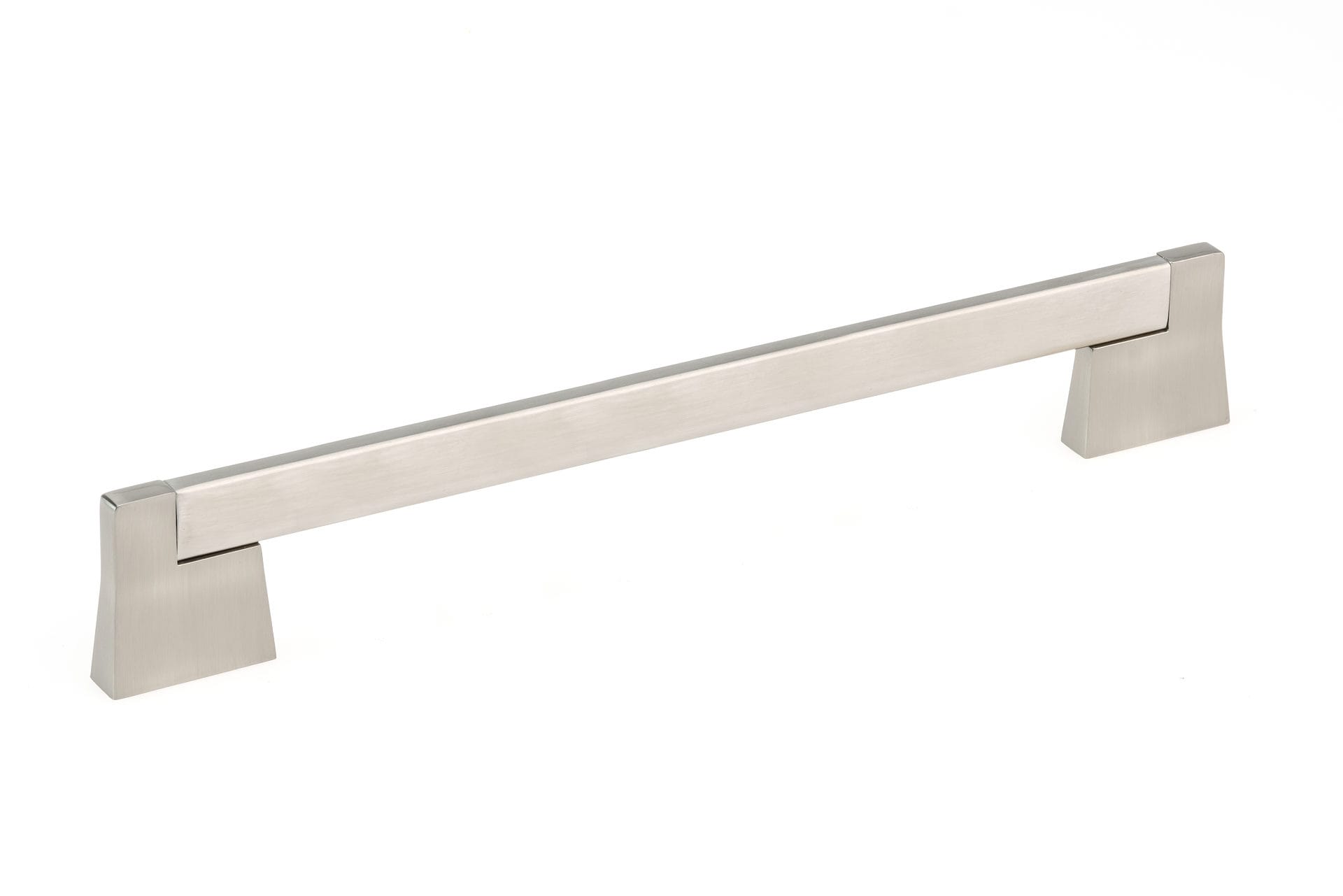 Richelieu BP8727256195 Manhattan 10-1/8-in , 256mm Center to Center Brushed Nickel Rectangular Handle Drawer Pulls