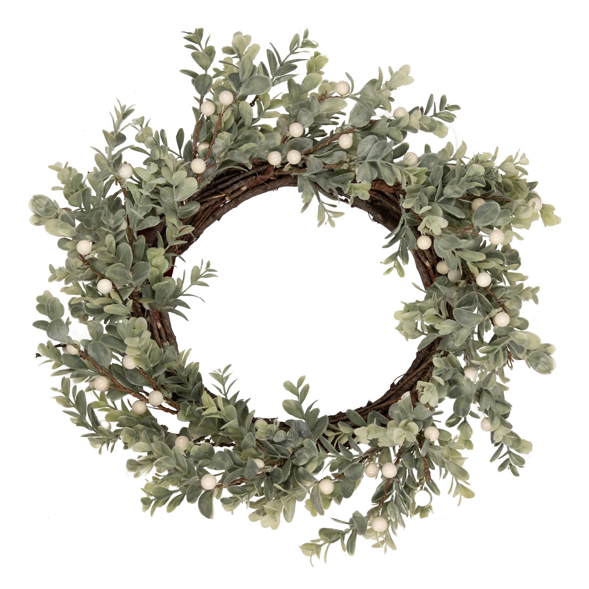 Northlight NORTHLIGHT VM92779 Real Touch️ Berry and Eucalyptus Christmas Wreath - 18 inch - Unlit