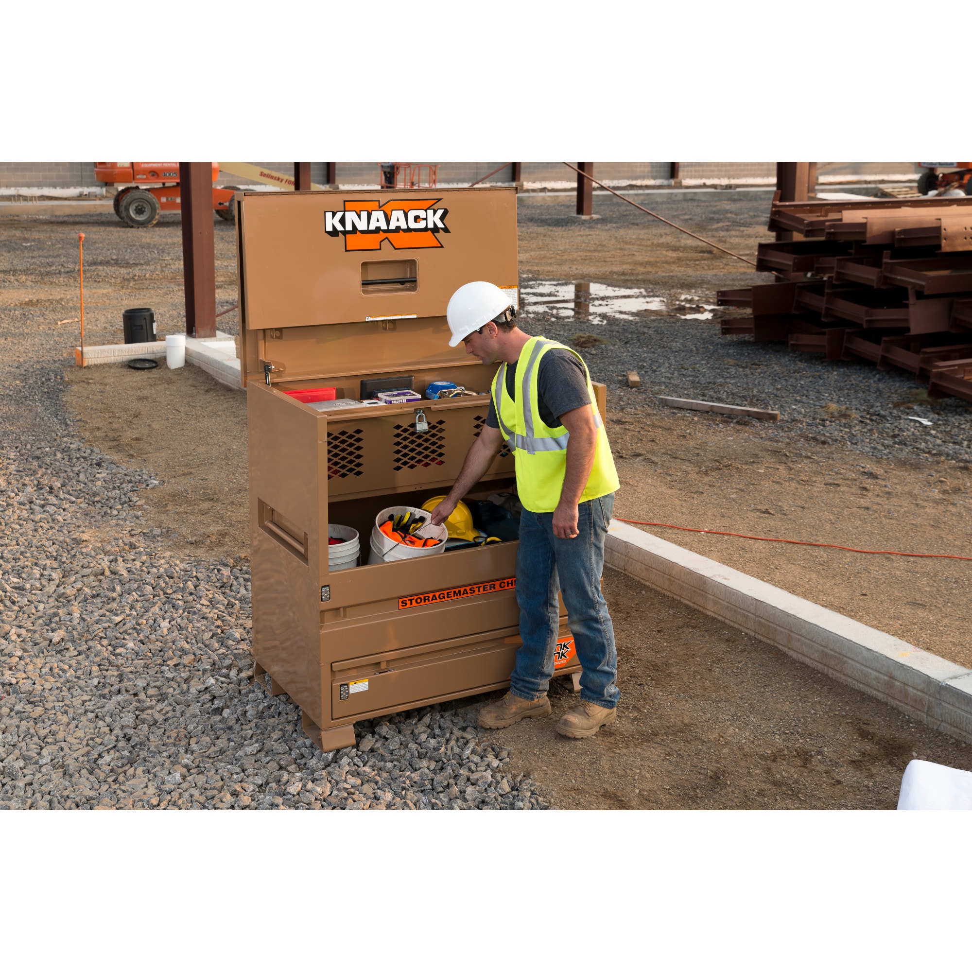 New jobsite box from Knaack - Woodshop News