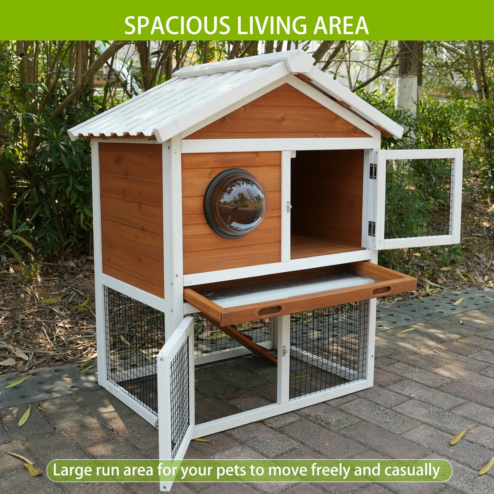 Lirago FXL20607-608F10 Chicken-Coops-Rabbit-Hutches - View #3
