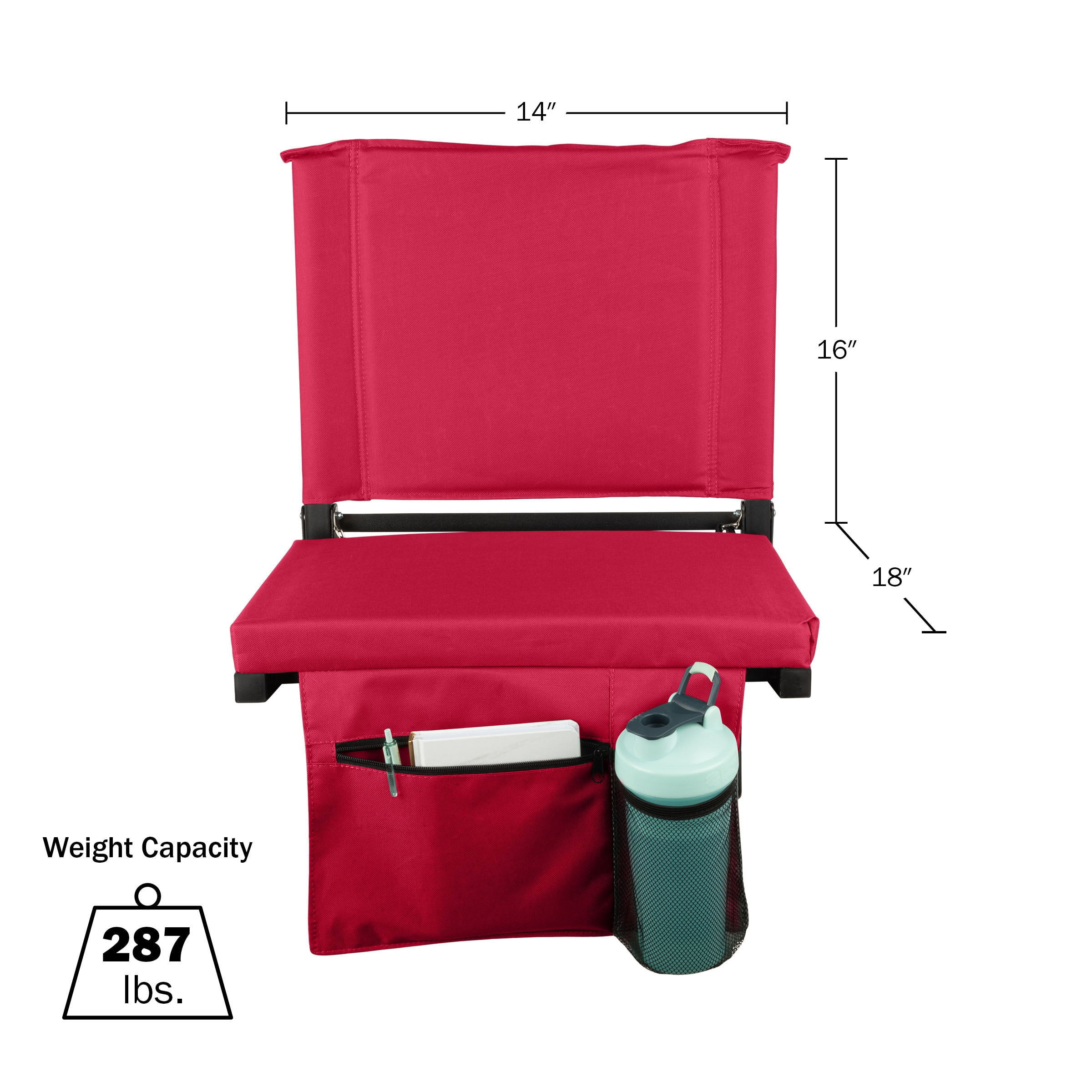 Home-Complete HC-3003-MRN Bleacher-Cushions - View #5