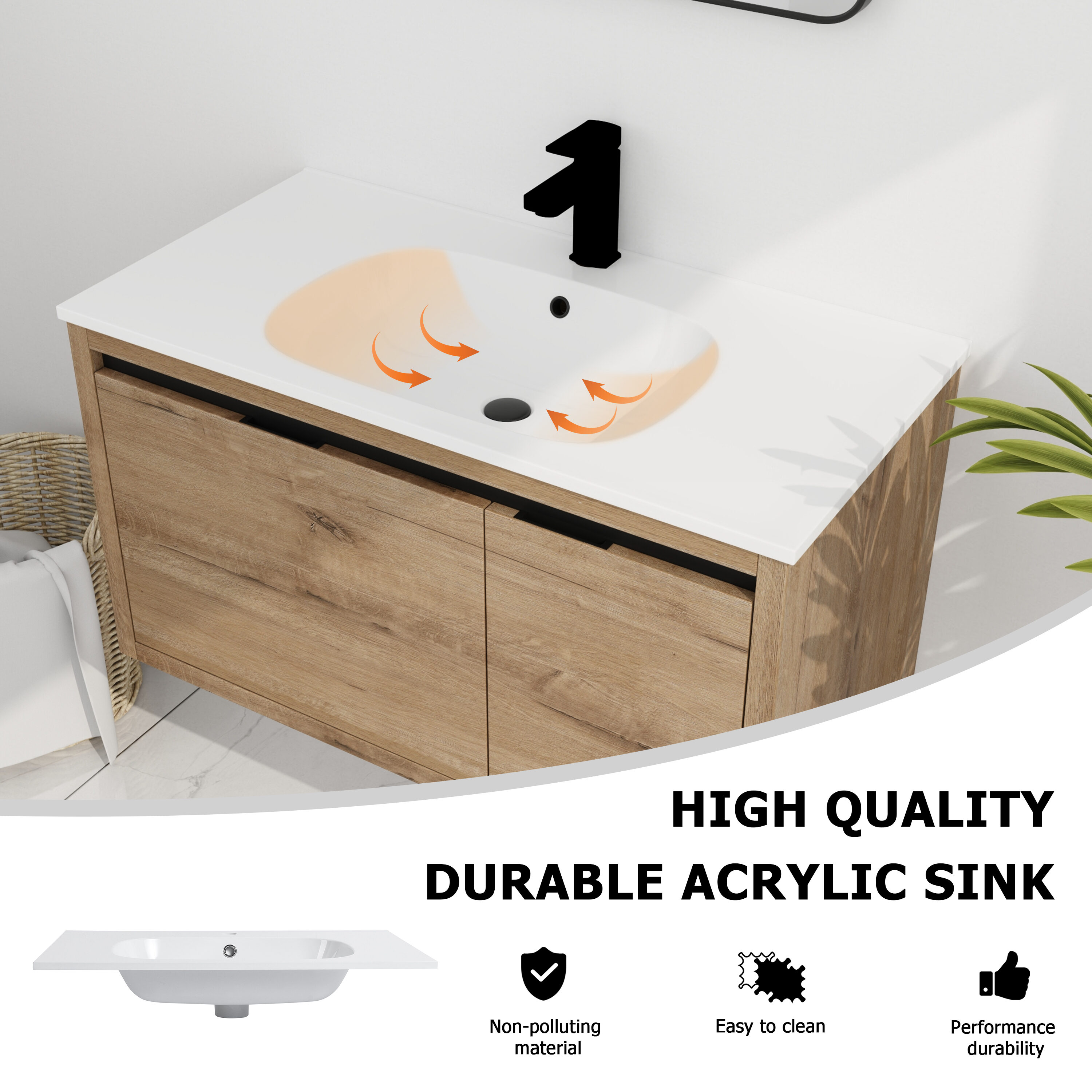 Forclover QNM-0436-IMO Bath-Vanity-Combo - View #9
