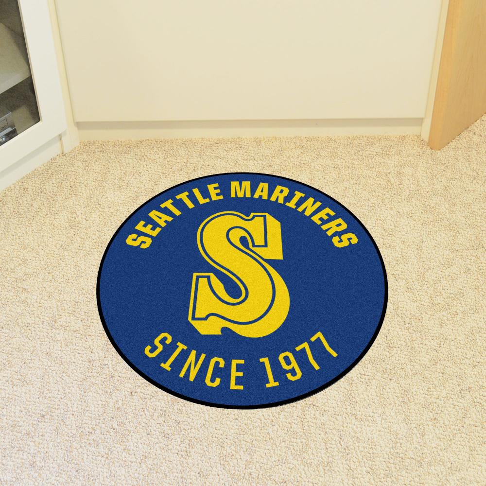 FANMATS MLB Seattle Mariners Blue 3 ft. x 4 ft. Indoor Area Rug