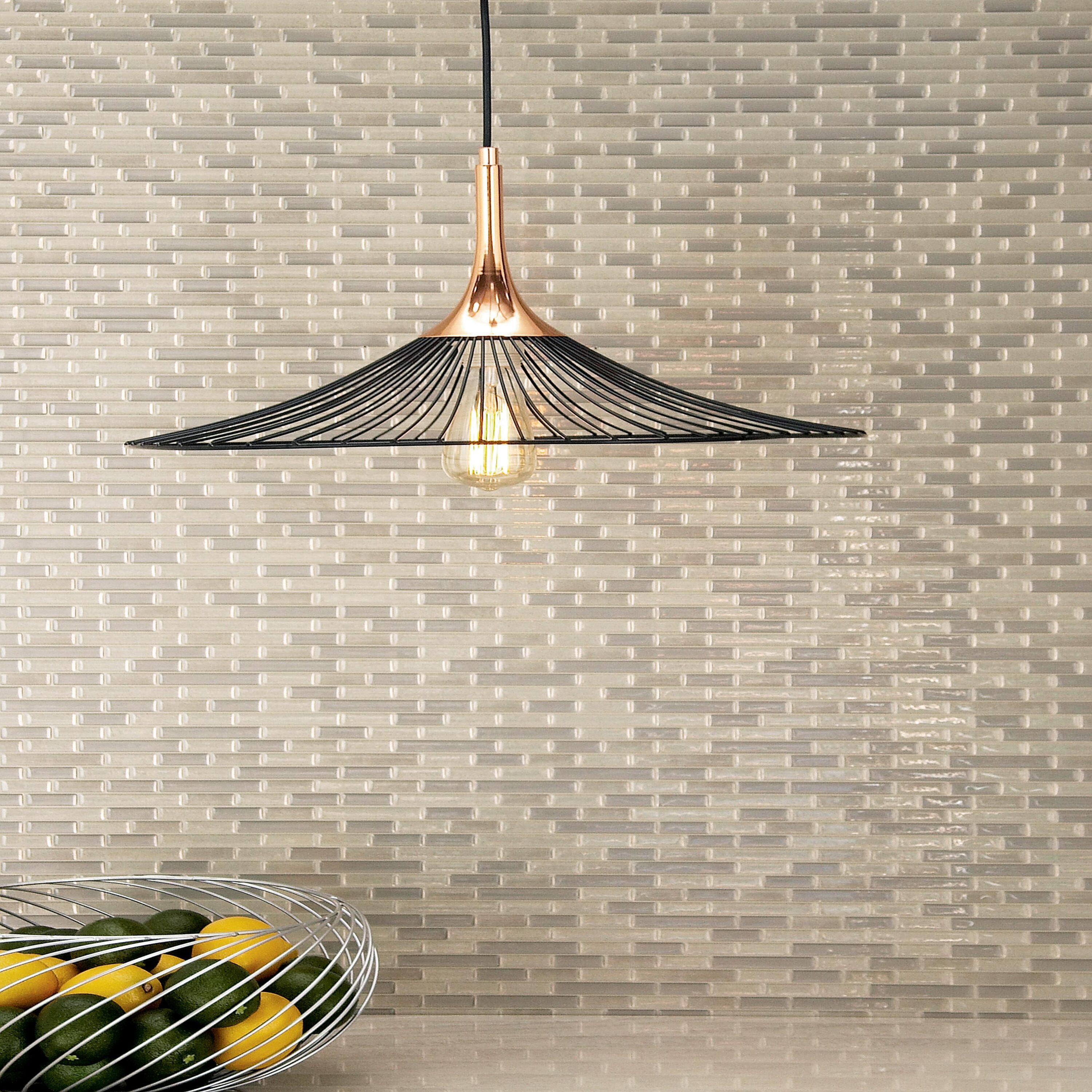 Grayson Lane 59289 1 -Light Copper Transitional Cone Medium Hanging Pendant light