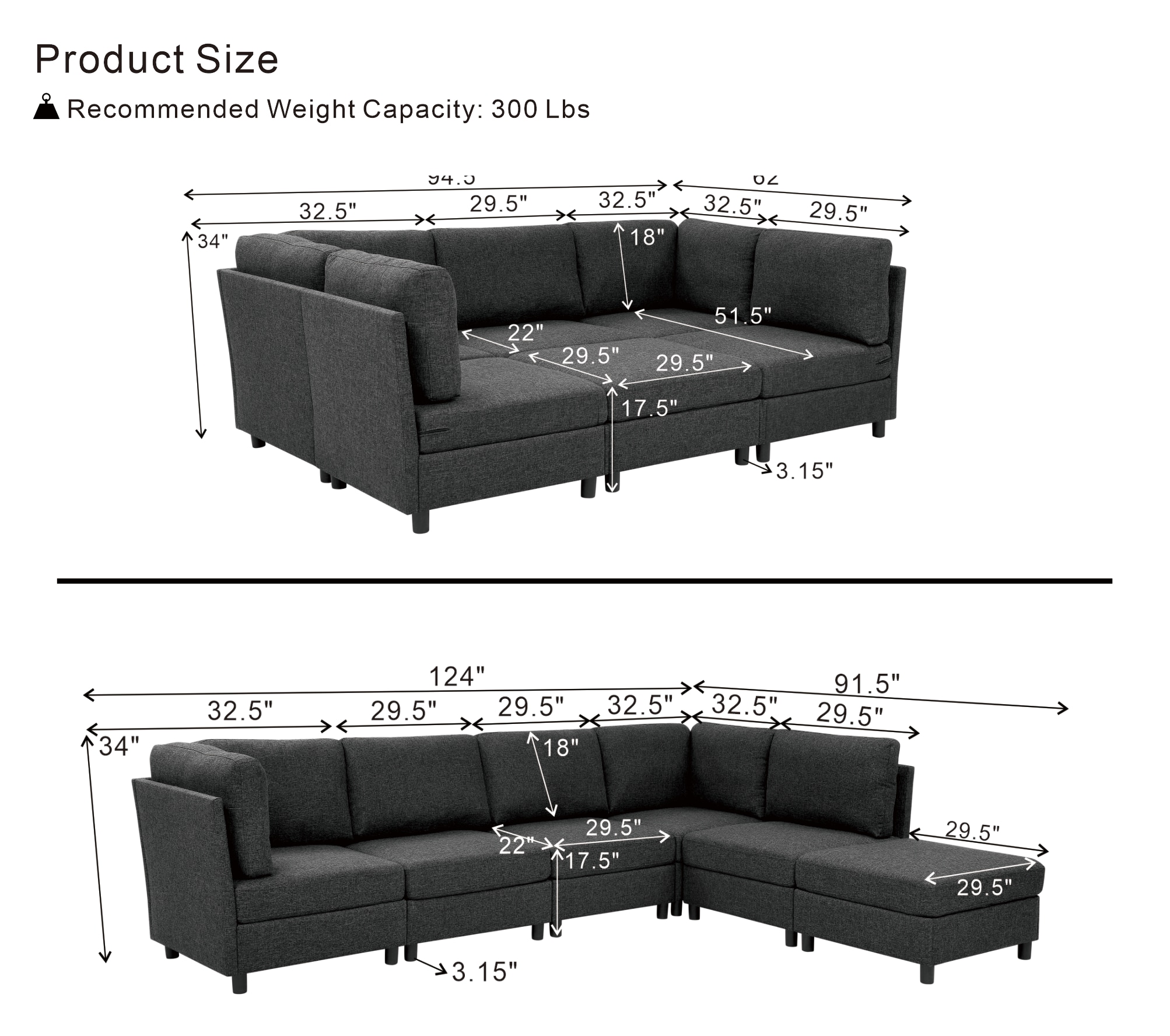Tinyhomie LW-L-W55600049 Sofas-Loveseats - View #11