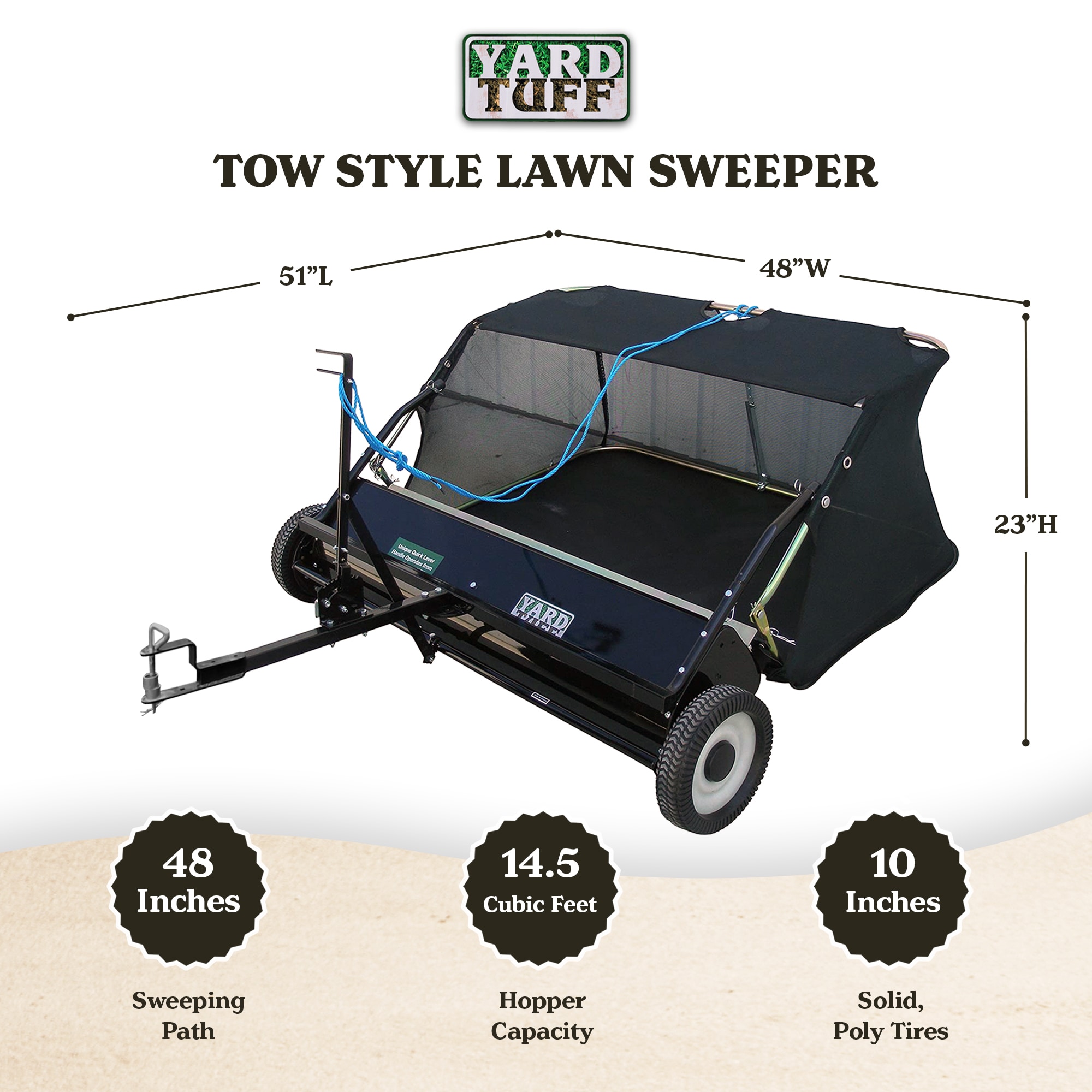 Yard Tuff YTF-48STQA lawnsweeper - View #2