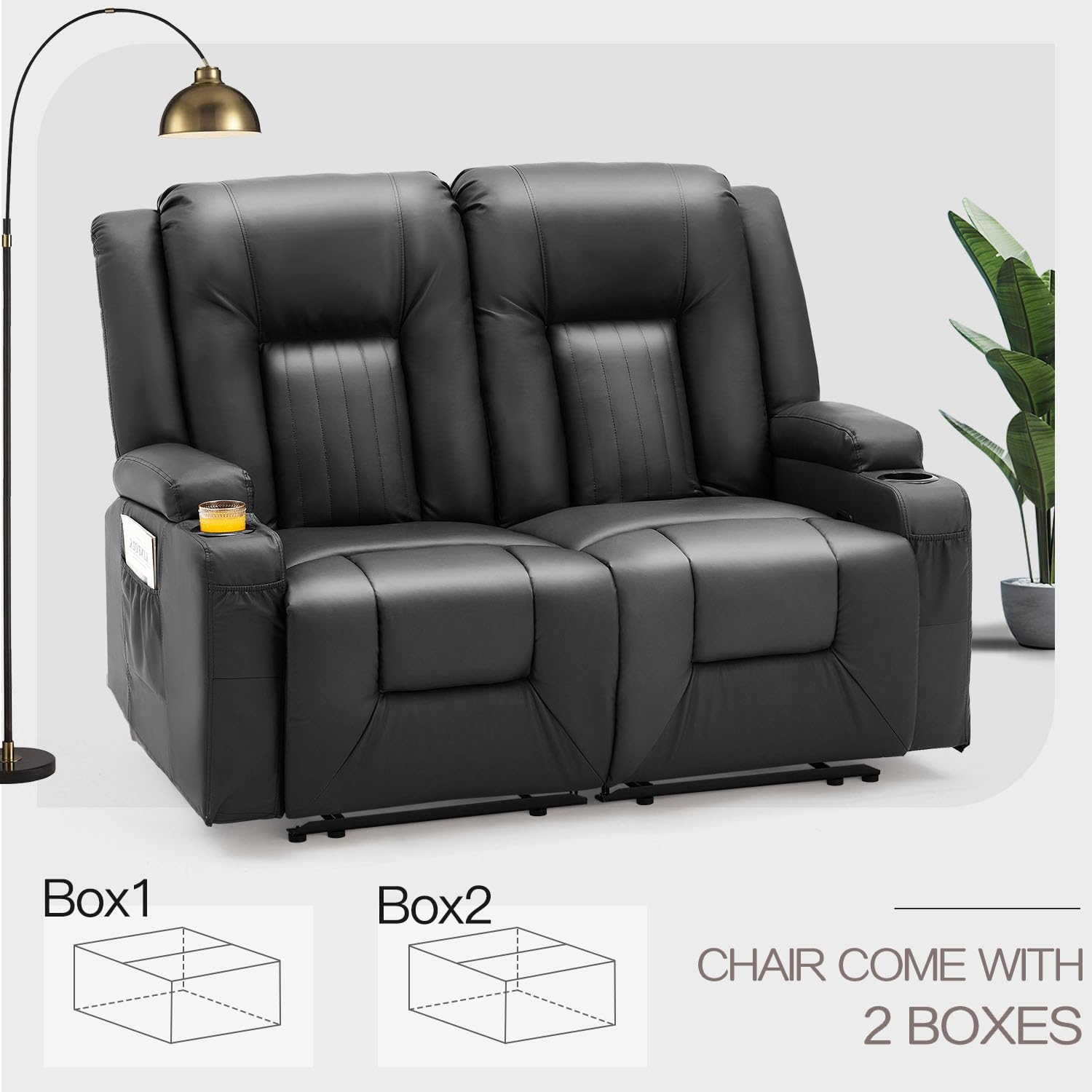 AECOJOY 13097UBK-LS01 Sofas-Loveseats - View #7