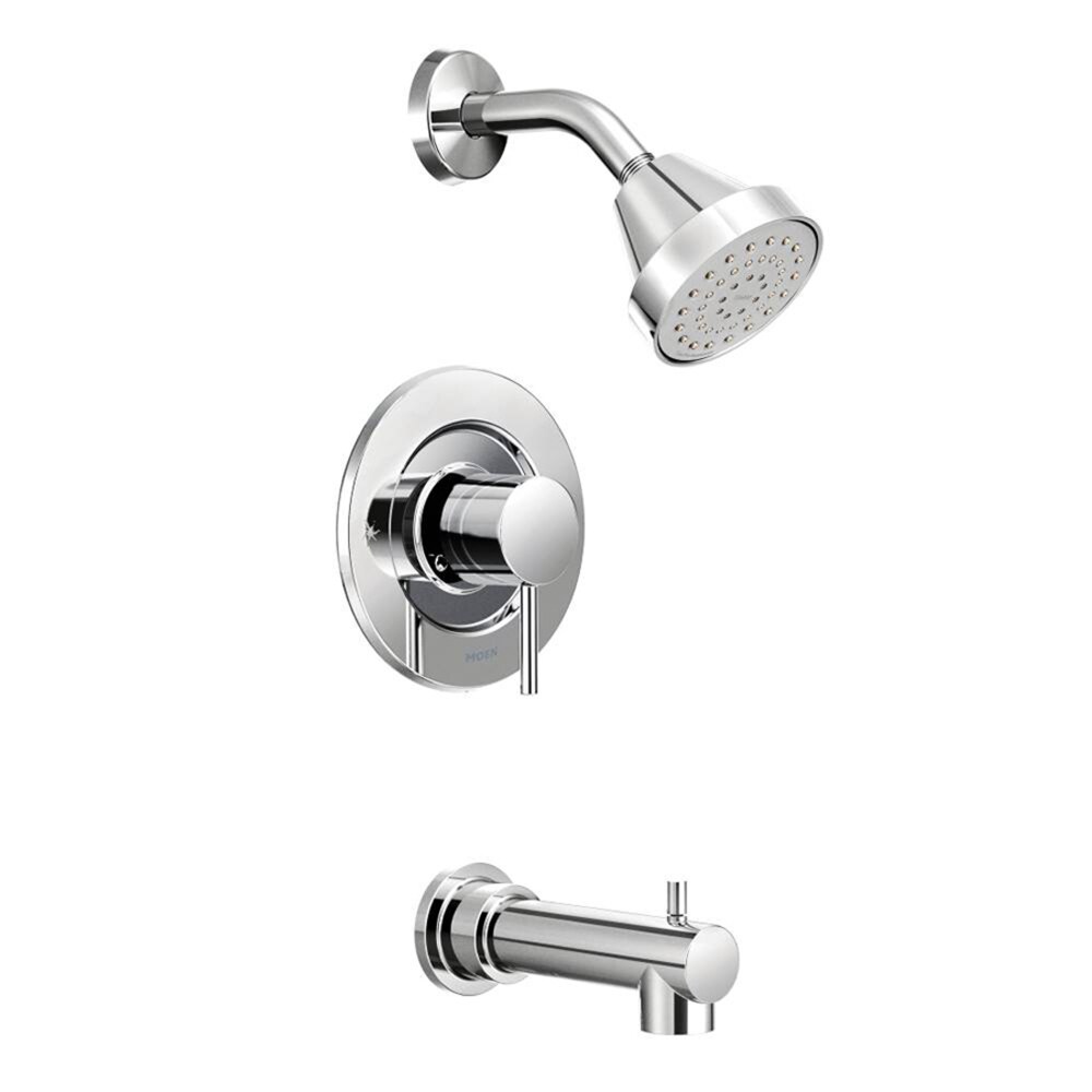 Moen Align Chrome 1-handle Single Function Round Bathtub and Shower ...