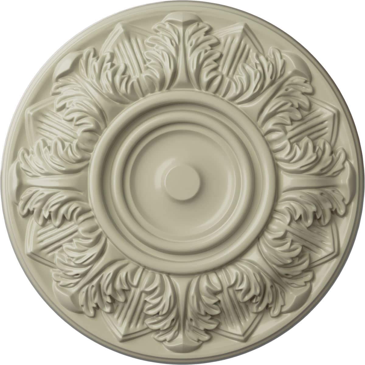 Ekena Millwork CM13WHCYF Whitman 13-in W x 13-in L Clear Yellow Polyurethane Ceiling Medallion