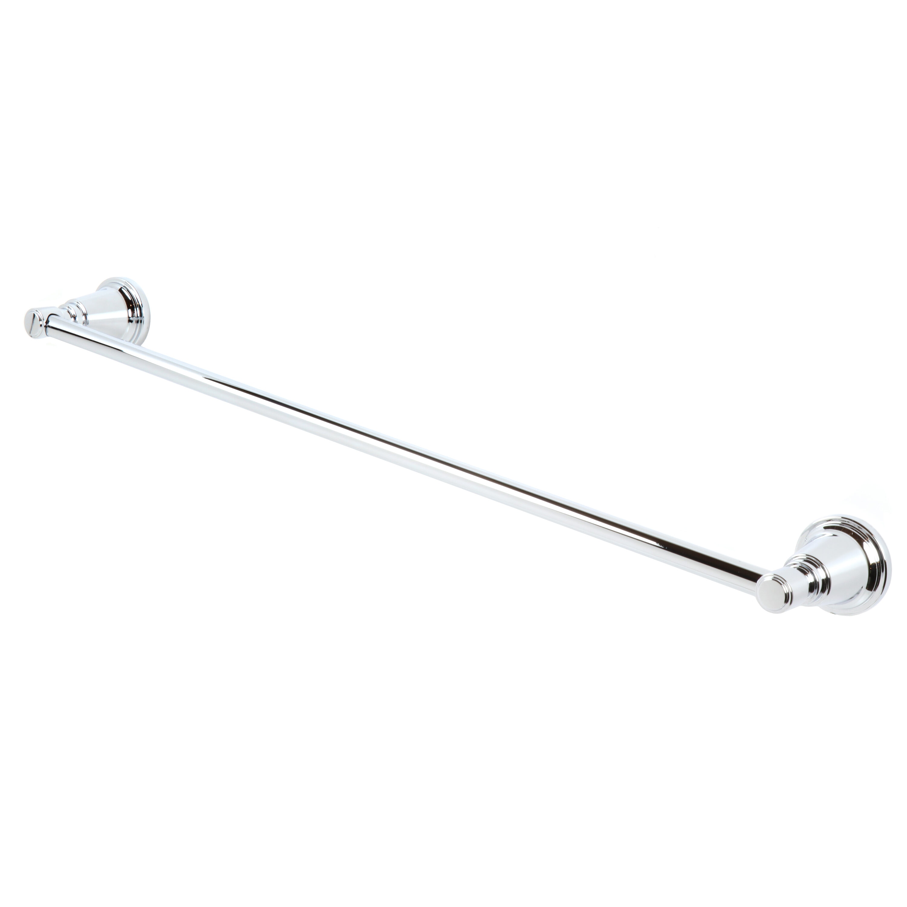 allen + roth BTH-024-R7004-CH Townley 24-in Chrome Wall mount Single Towel Bar