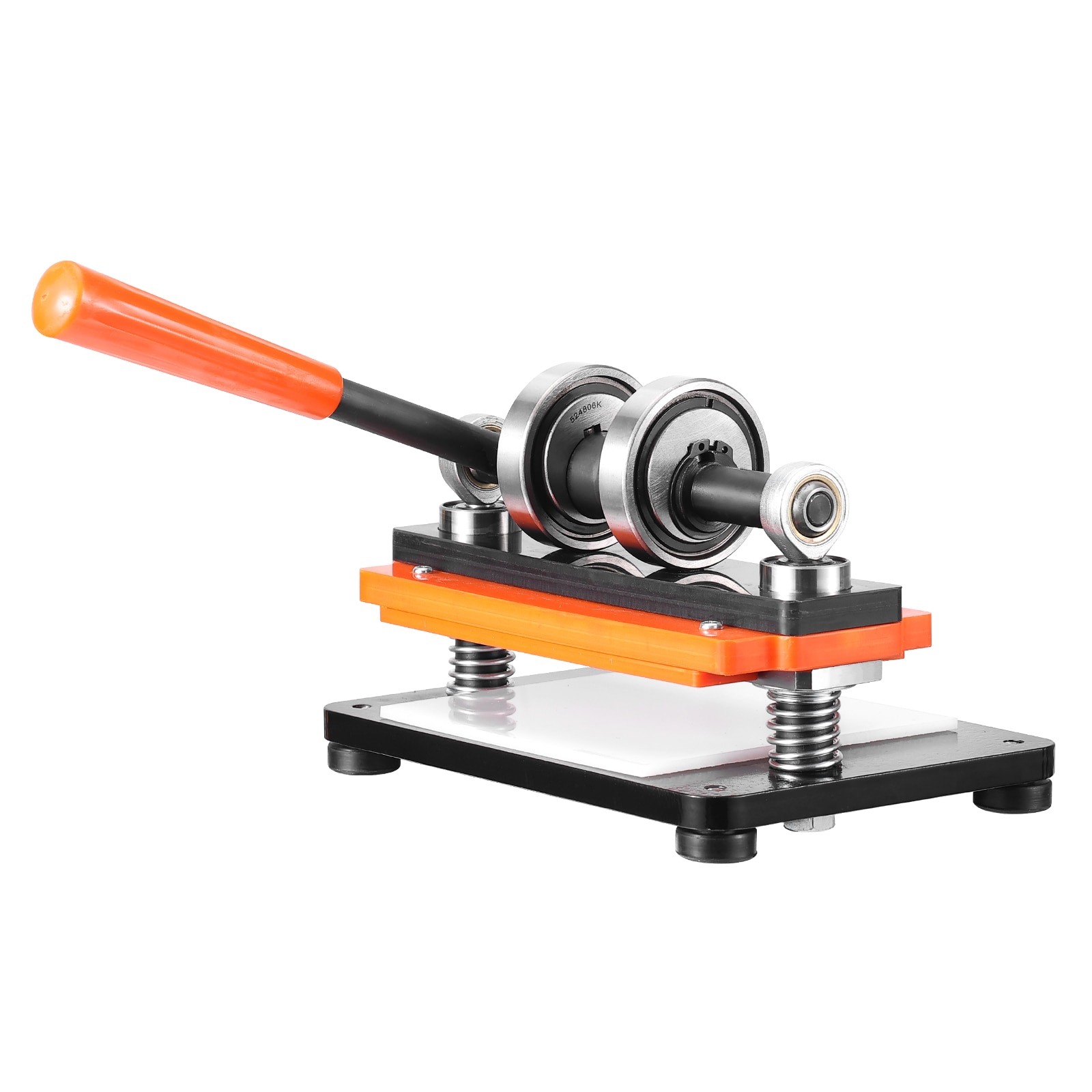 SVOPES SCSDSLPGYHJ100703V0 Leather Cutting Machine 7.1 x 3.9 in Embossing Plate Manual Die Cutter 0.47 in Pressure Stroke Dual Guide Shafts Die Cut Machine Leather Embossing Machine for Various of Materials