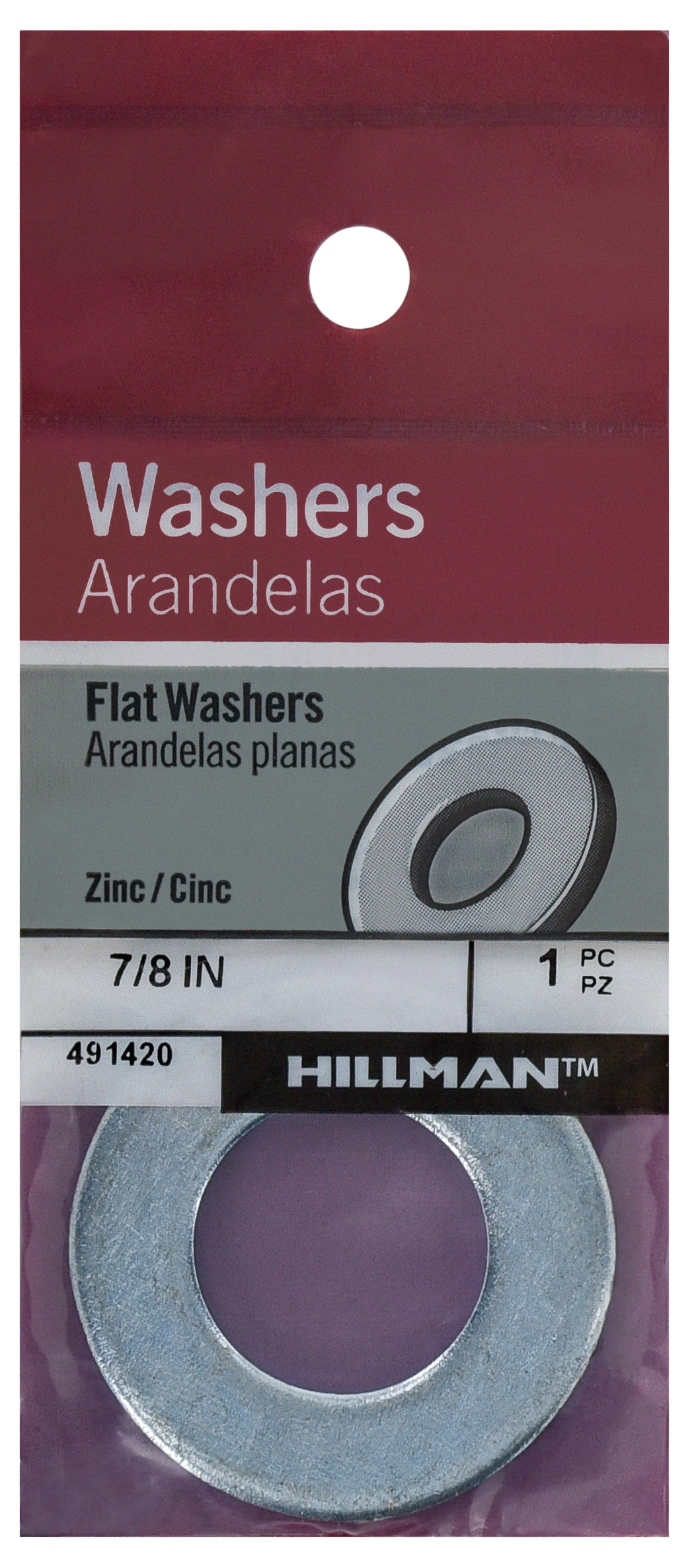 HILLMAN #8 Ss Flat Washer 