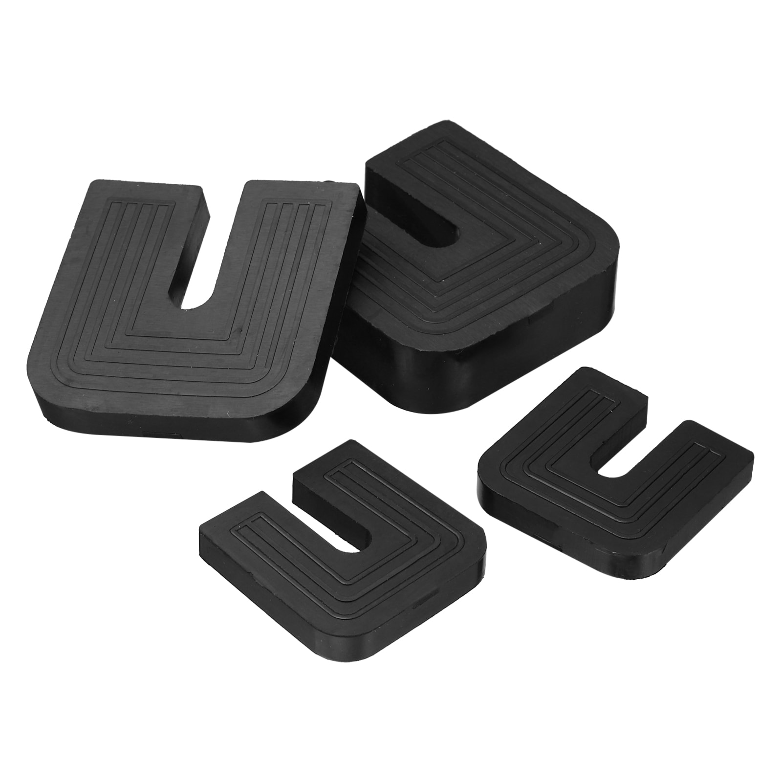 PATIKIL 4pcs Rubber Isolator Pads U-shaped Anti-Vibration Pads