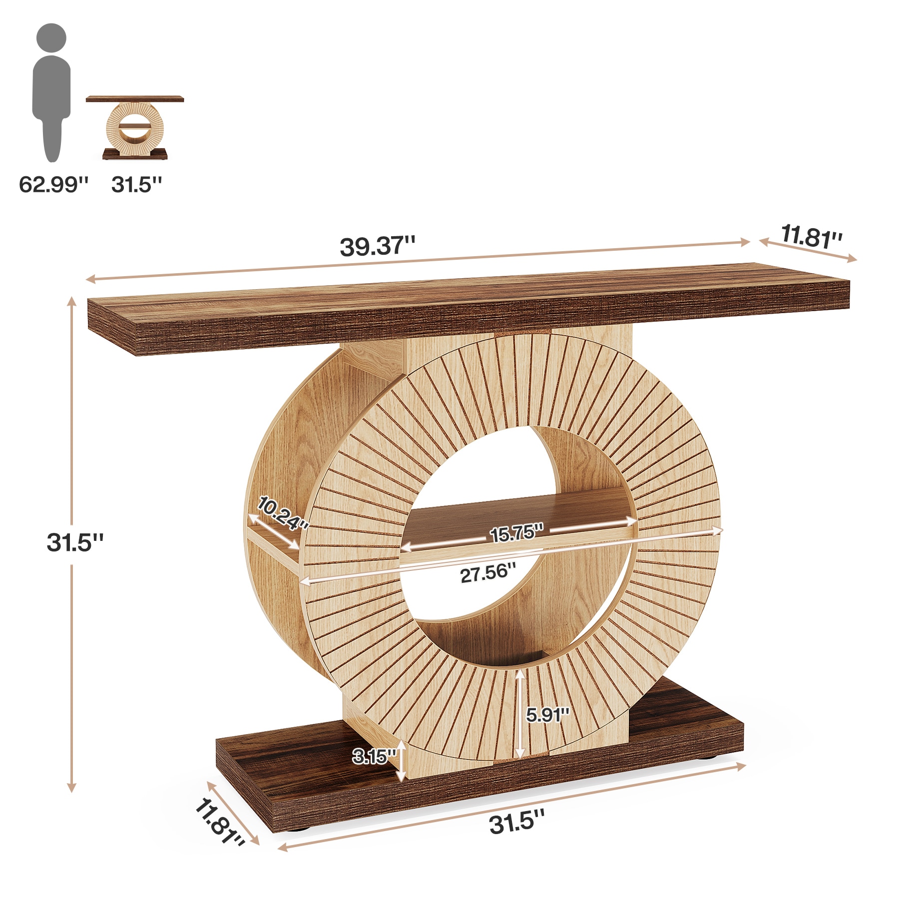 Tribesigns LWFD-JW0756 Console-Sofa-Tables - View #6