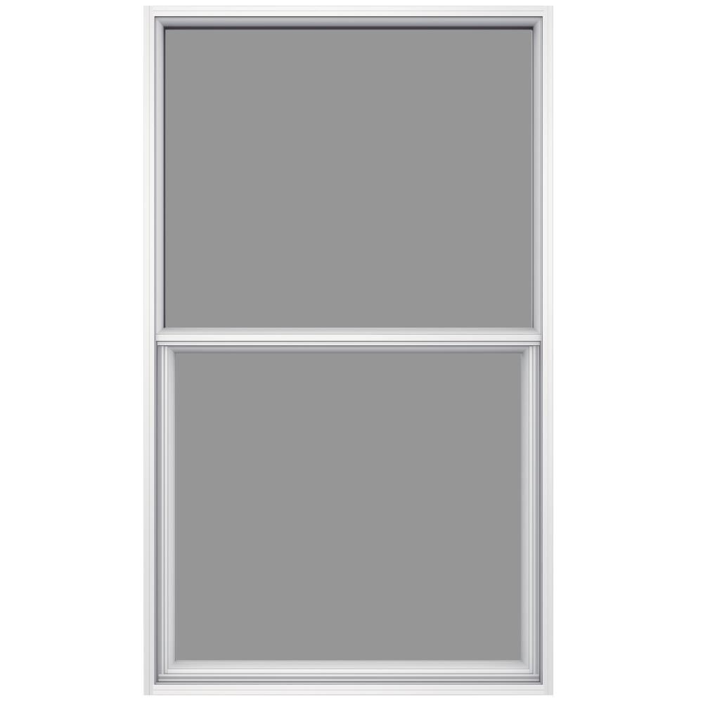 JELDWEN 6100 Series Replacement White Aluminum Dualpane Single Hung