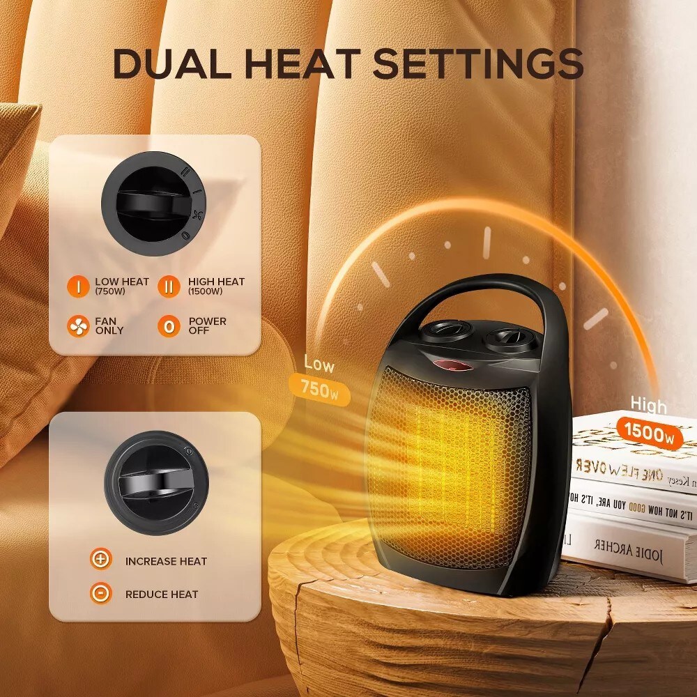 R.W.FLAME H36902-BLACK Portable-Electric-Heat - View #3
