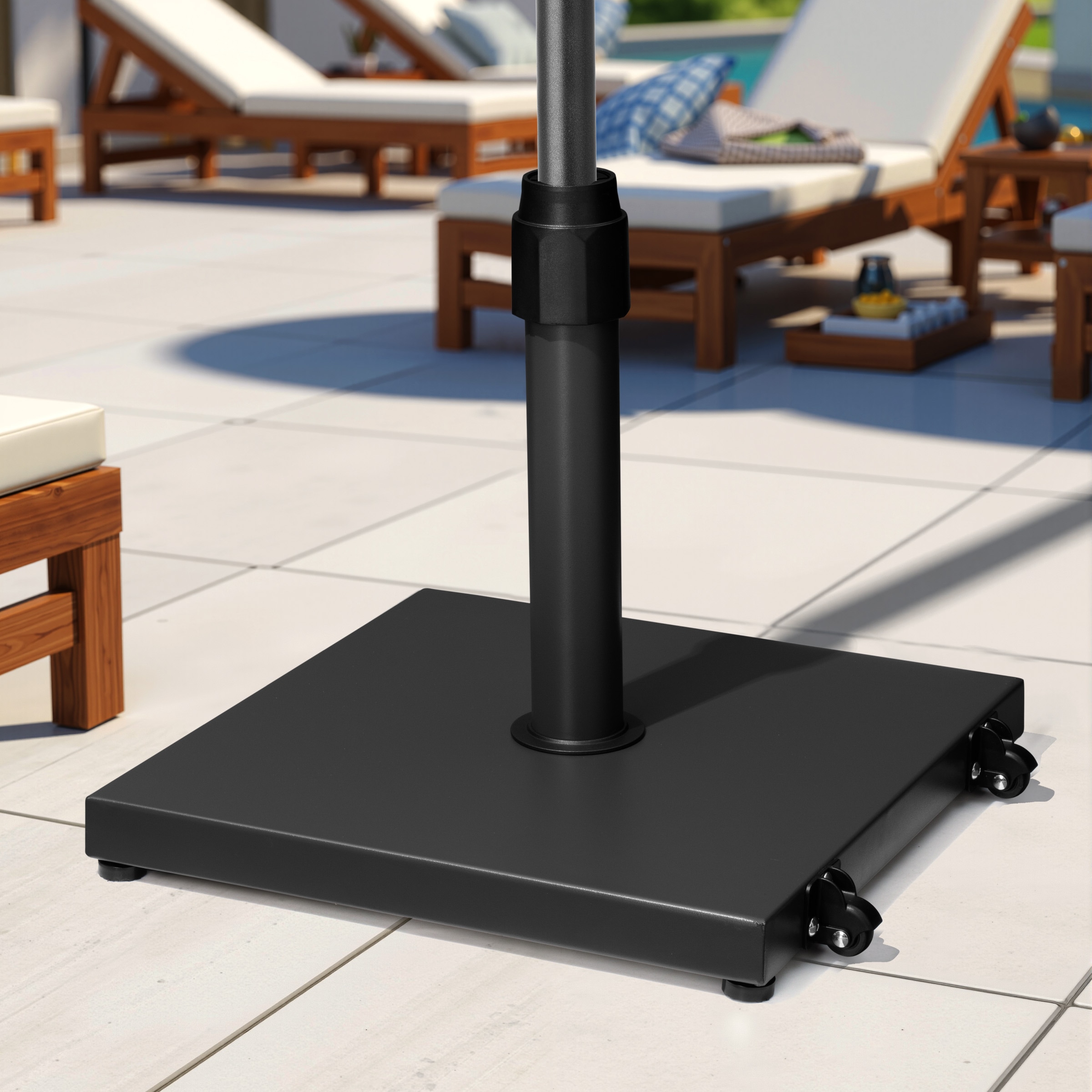 compact concrete patio umbrella stand Concrete Patio Umbrella Bases at Lowes.com