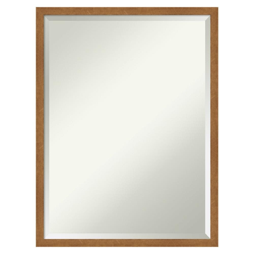 Amanti Art DSW5339398 Carlisle 19-Inches x 25-Inches Framed Rectangle Bathroom Vanity Mirror ( Matte Natural )