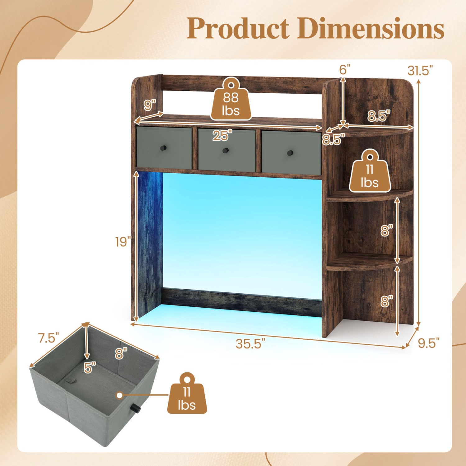 Slickblue D-CO-FC-YT29501ZJ bookcases - View #3