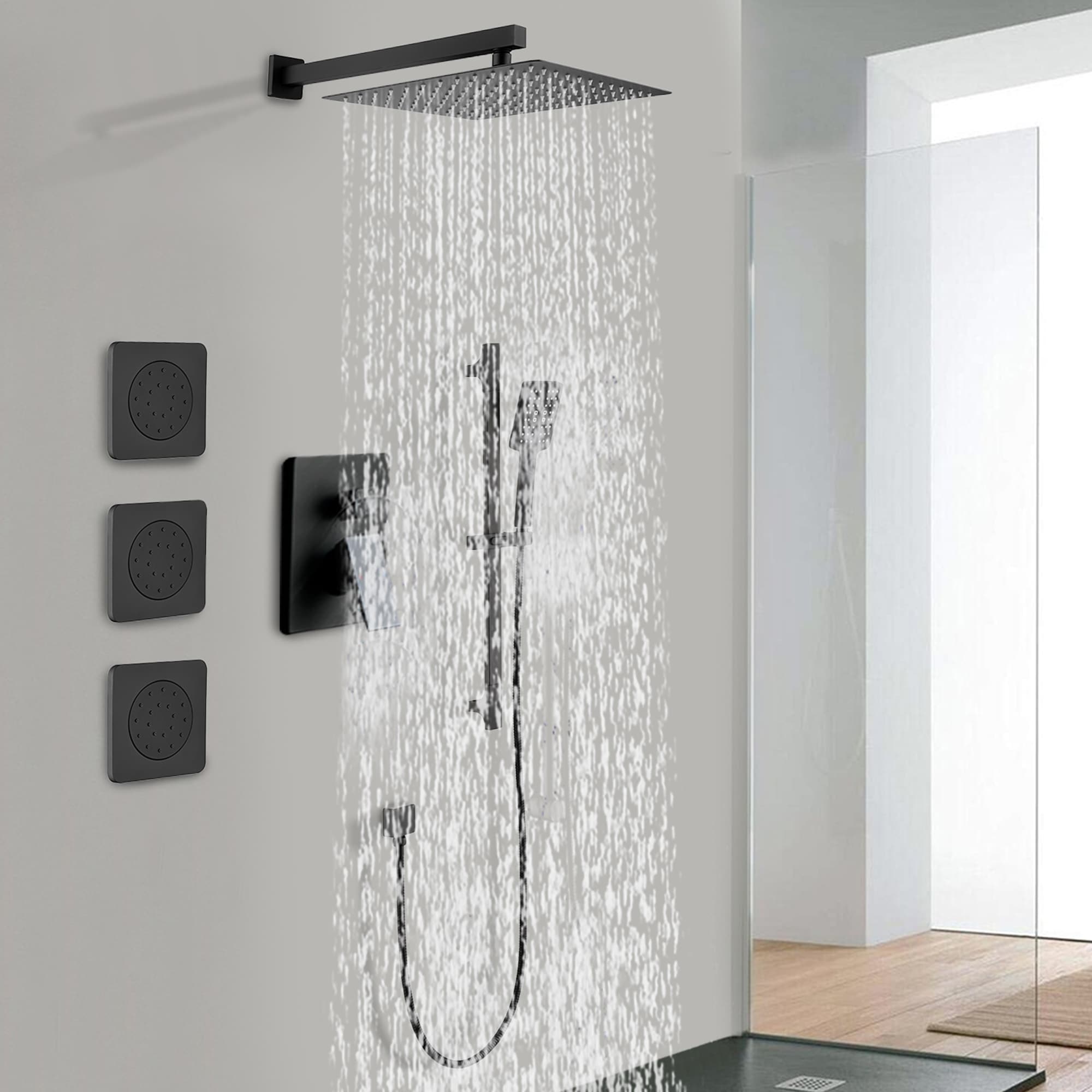 WELLFOR WN0858 Showerhead-Bar-Panels - View #2