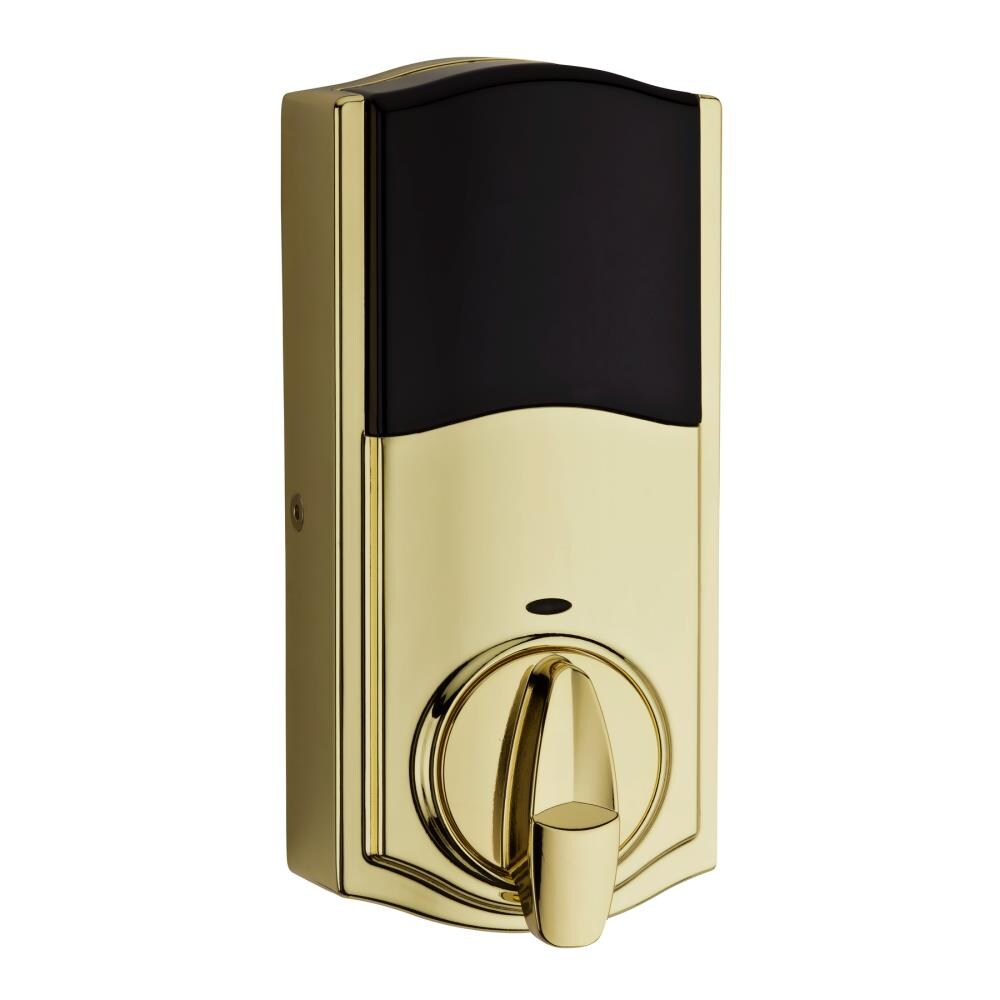 Kwikset SmartCode 914 Lifetime Polished Brass Single Cylinder Smartkey