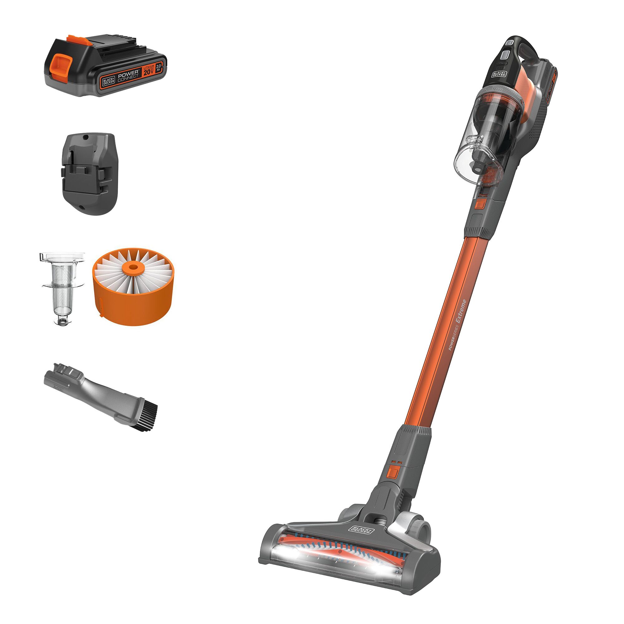 BLACK+DECKER BSV2020 POWERSERIES Extreme Cordless Pet Stick Vacuum Cleaner (Convertible to Handheld)