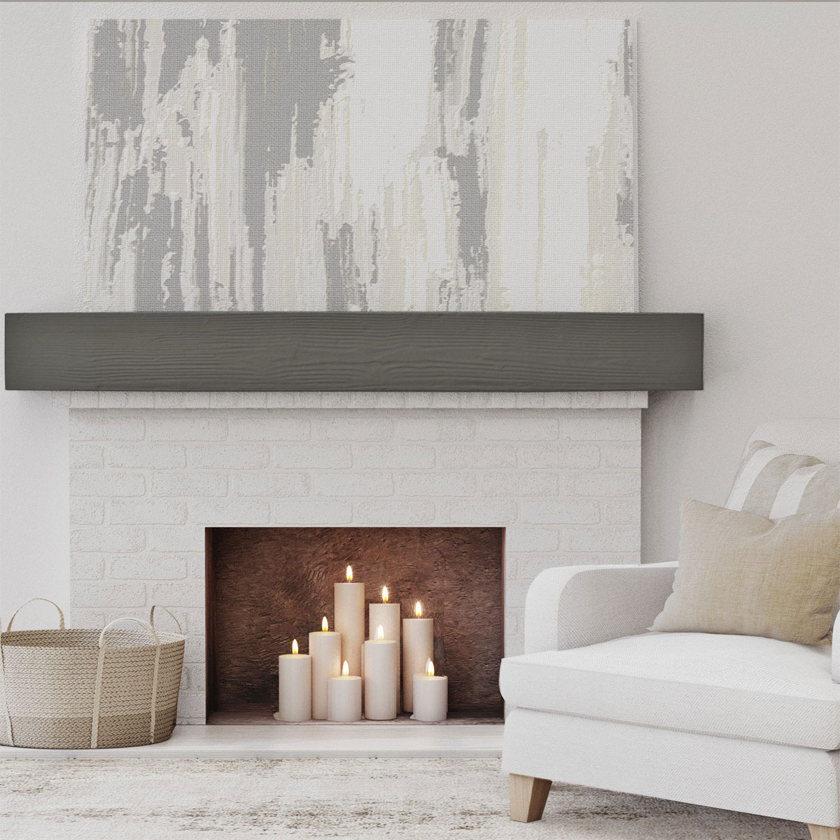 Ekena Millwork MANUSD04X04X60BC Mantel-Shelves - View #6