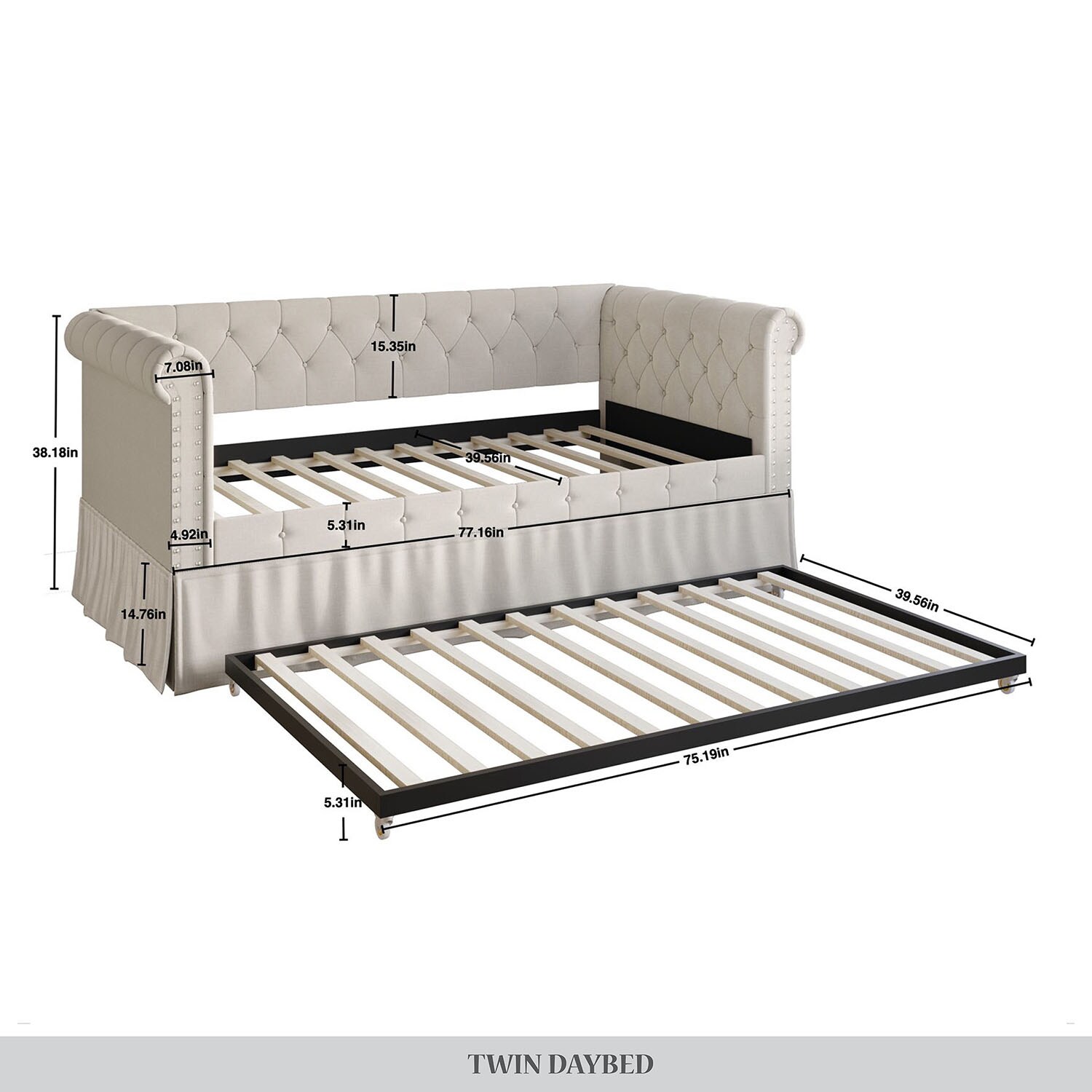 CasePiece C5092TT-WGY-LN-X2 beds - View #5