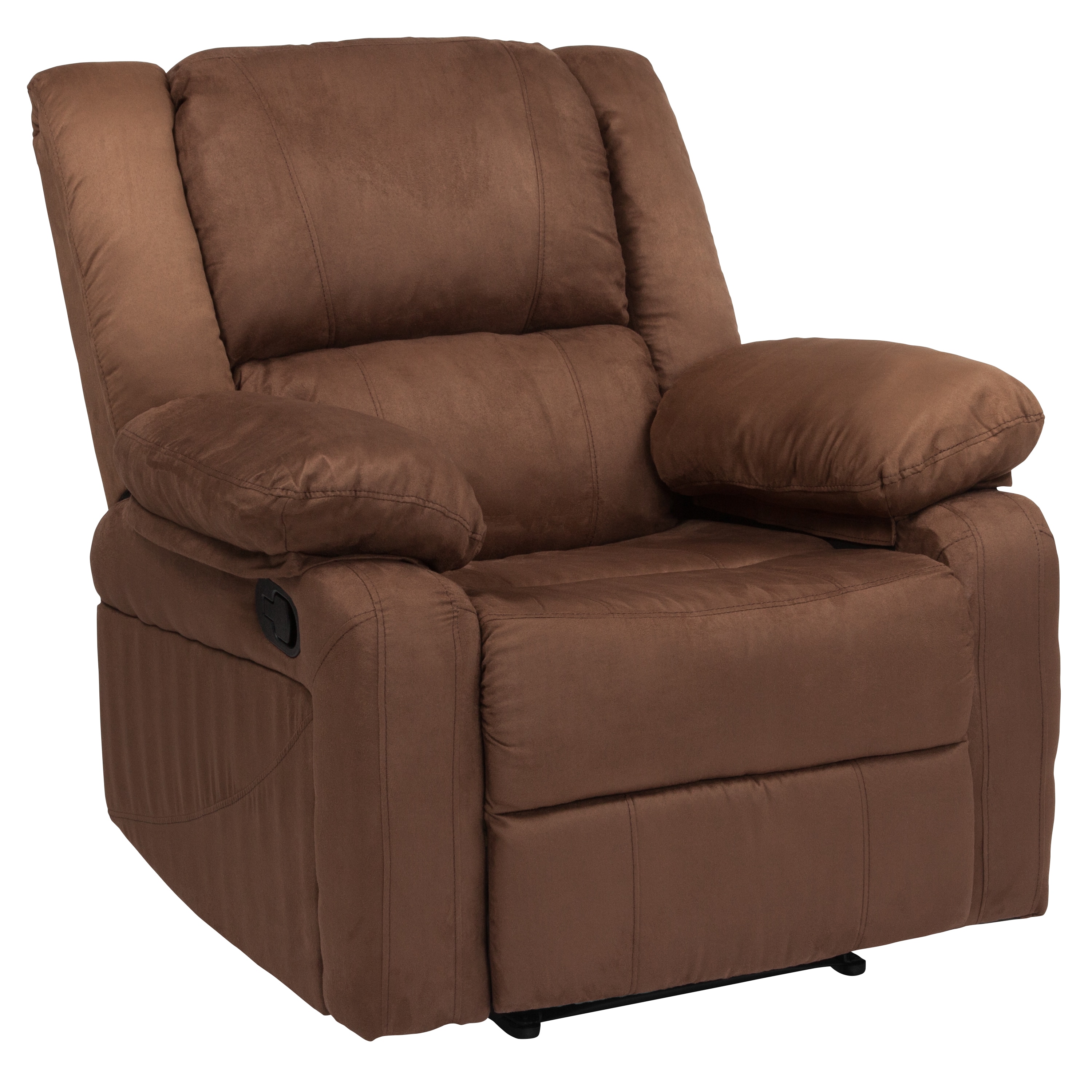Flash Furniture 889142265993 Chocolate Brown Microfiber Microfiber Upholstered Recliner