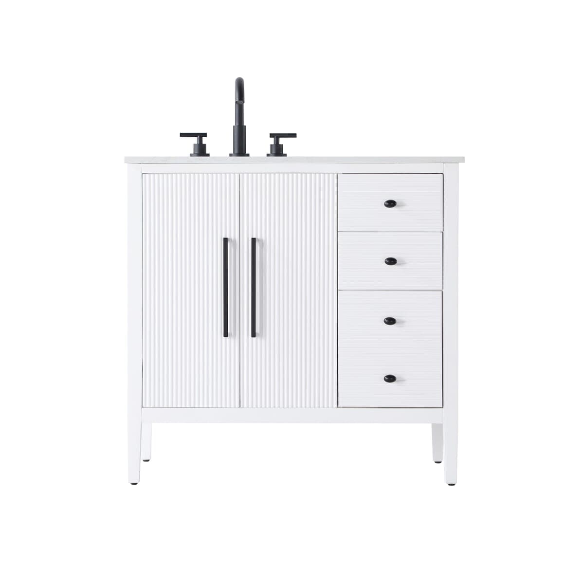Simply Living Home Blaxton 36 inch Single Bathroom Vanity in White