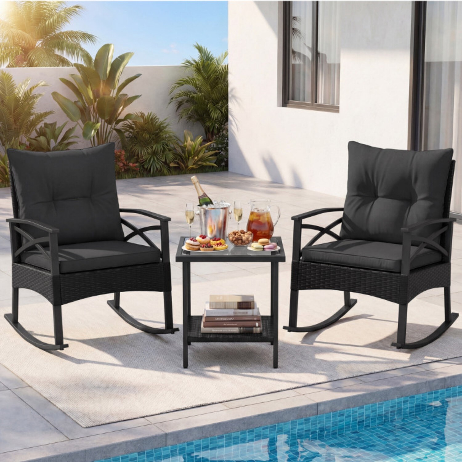 Mondawe MO-WFHW75505DK Patio-Conversation-Sets - View #2