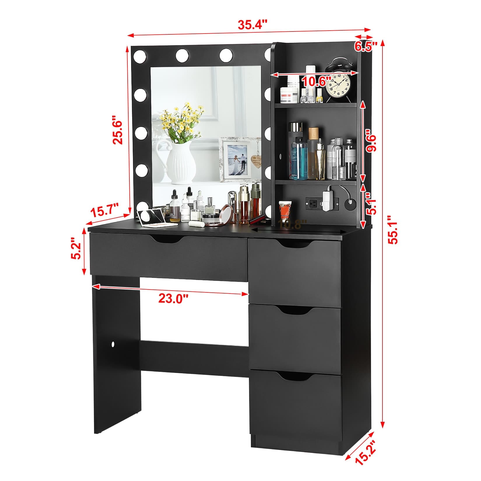 Qeetex JXNAG-PHO-0Y7TC5V8 Bedroom-Vanities - View #3