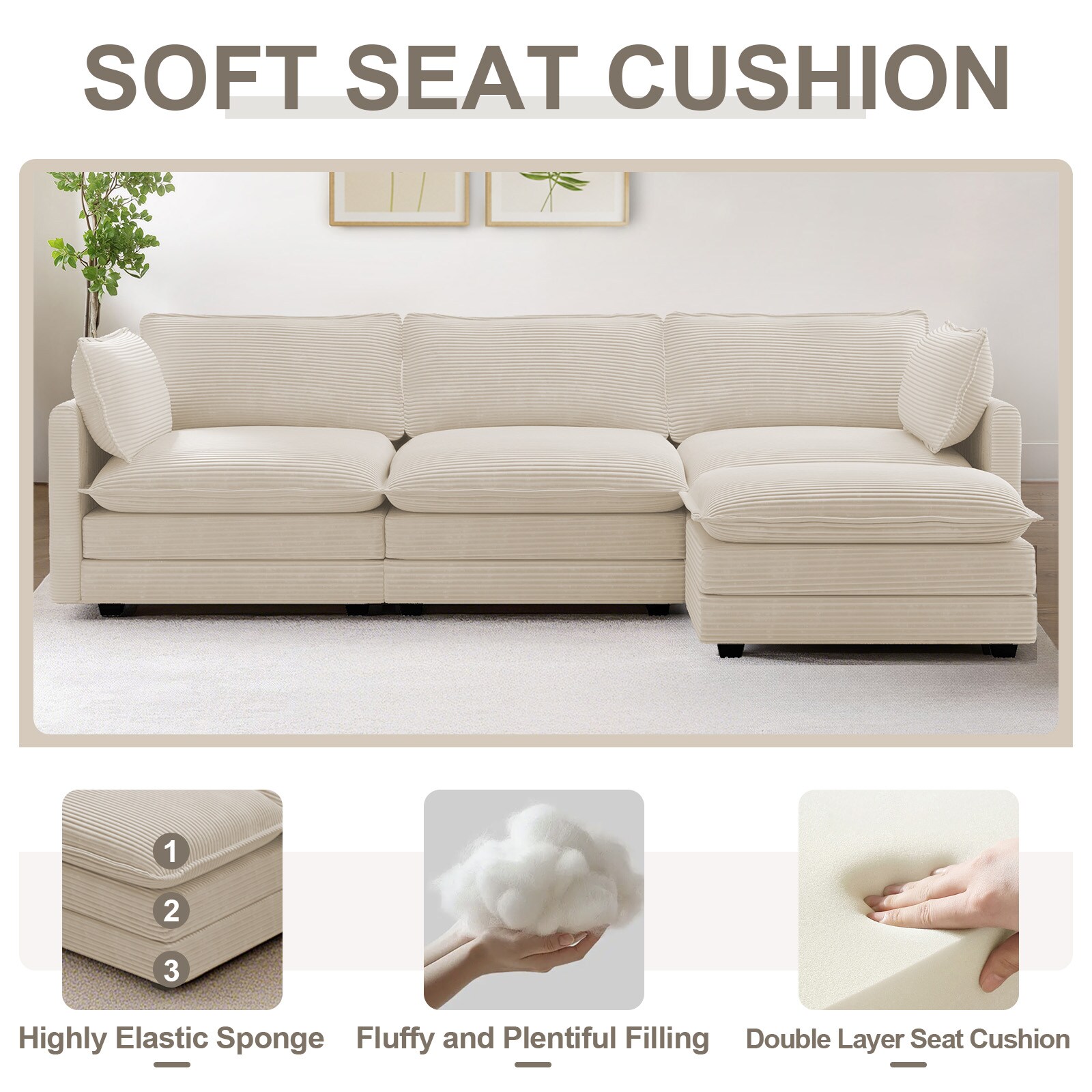 VOUA SAF-MLTER-BE Sofas-Loveseats - View #5