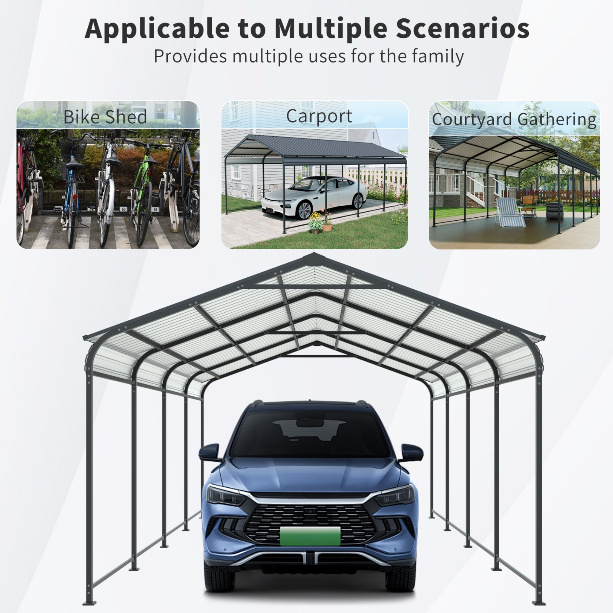 Wooakway FXLS0607-605B65 Carport-Covers - View #6