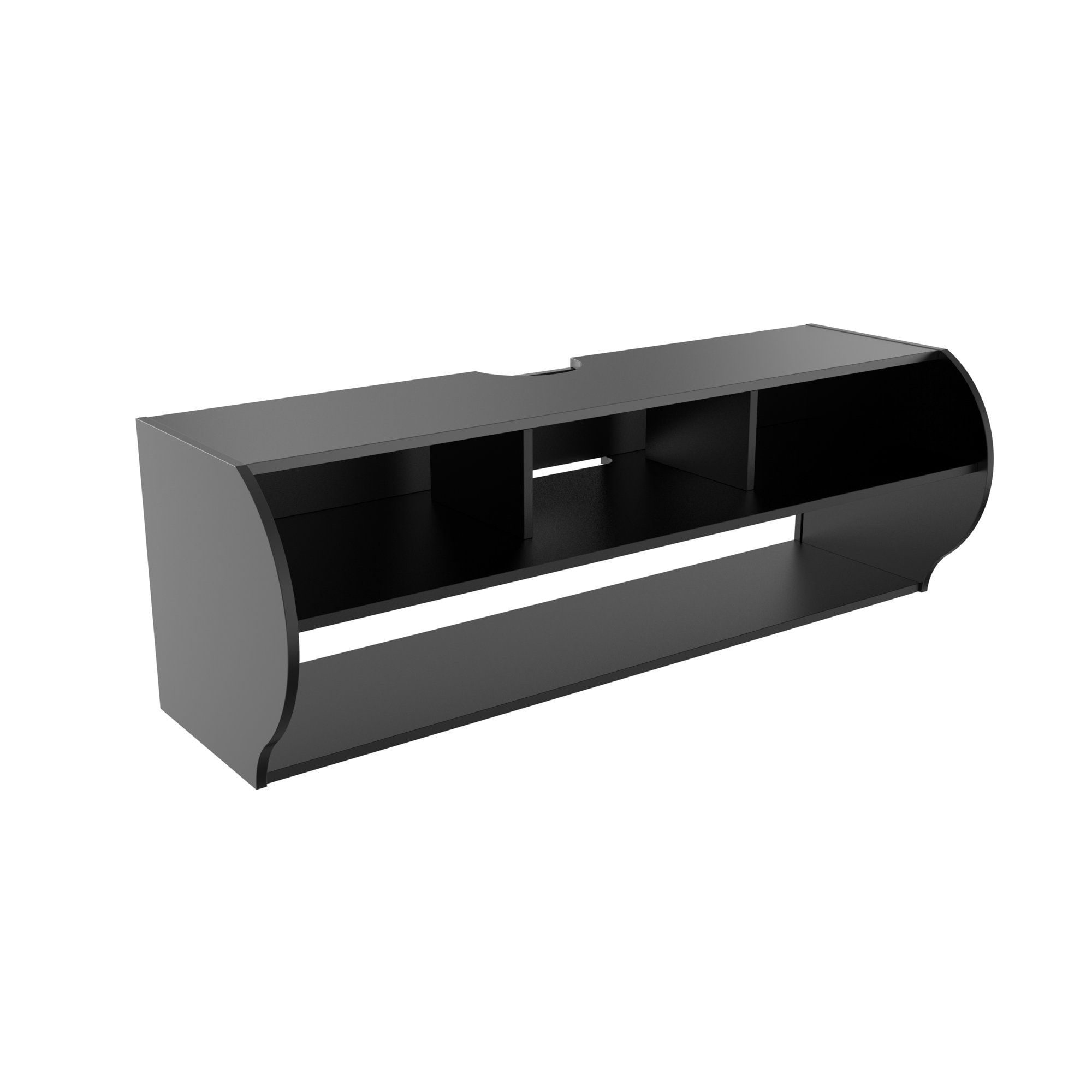 Emerald SM-720-6030 Modern/Contemporary Black TV stand ( Accommodates