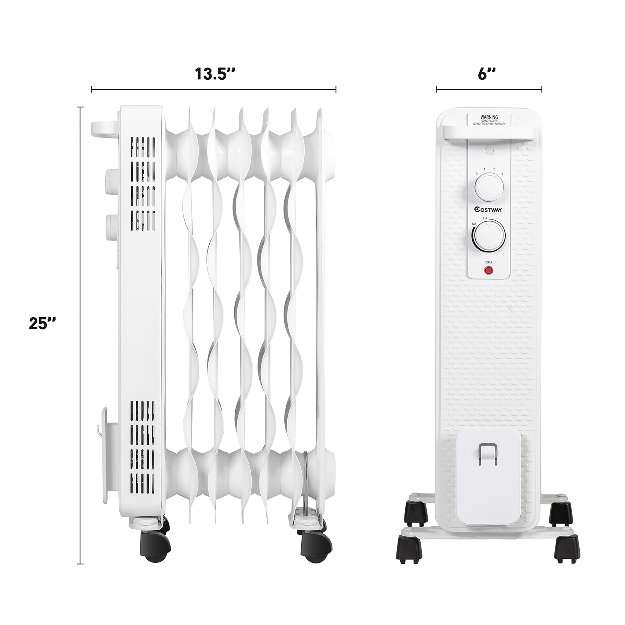 Goplus EP24918US-WH Portable-Electric-Heat - View #2